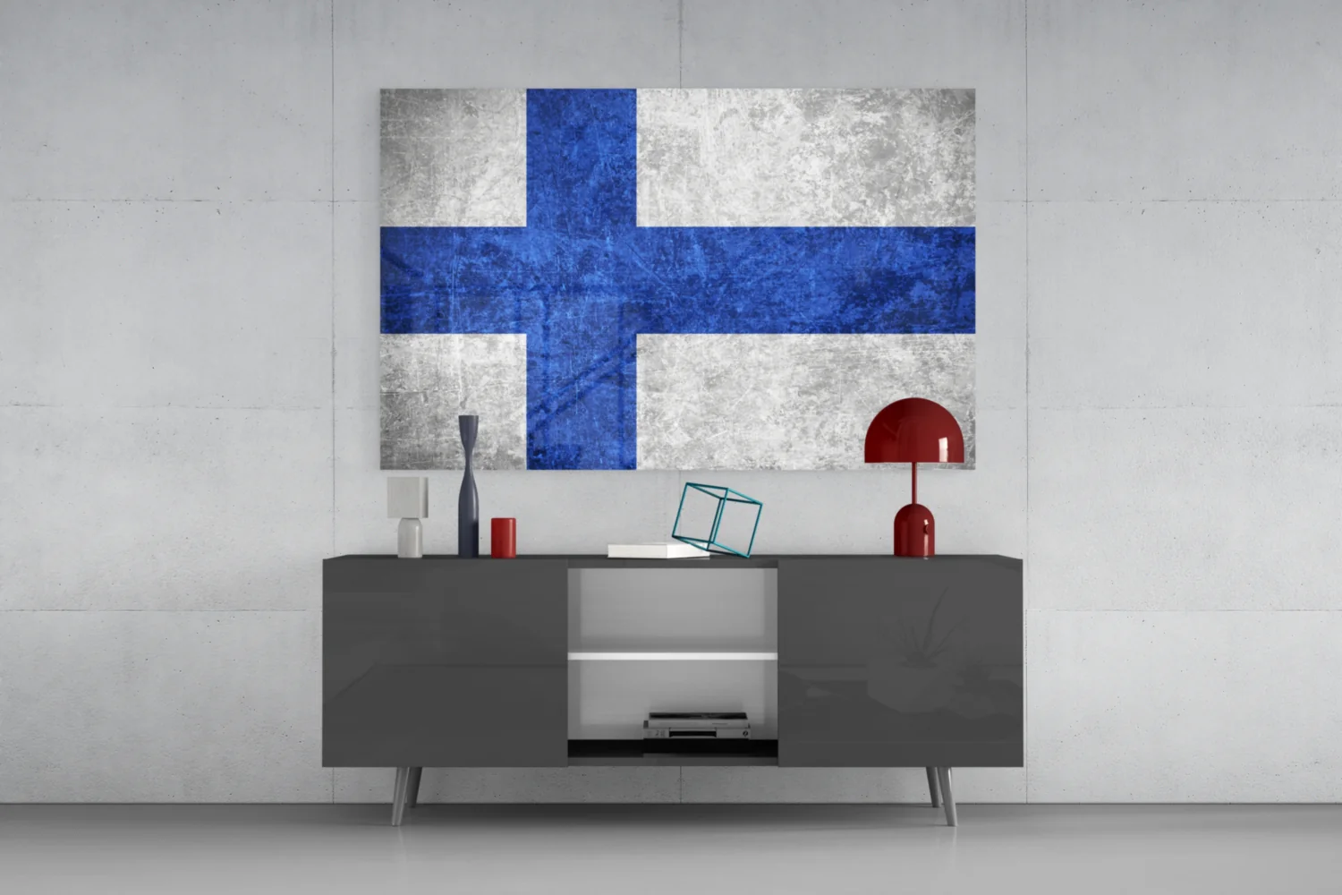 Flag of Finland Glass Wall Art - Image 8