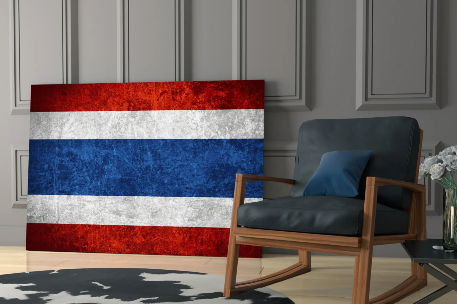 Flag of Tayland Glass Wall Art - Image 6
