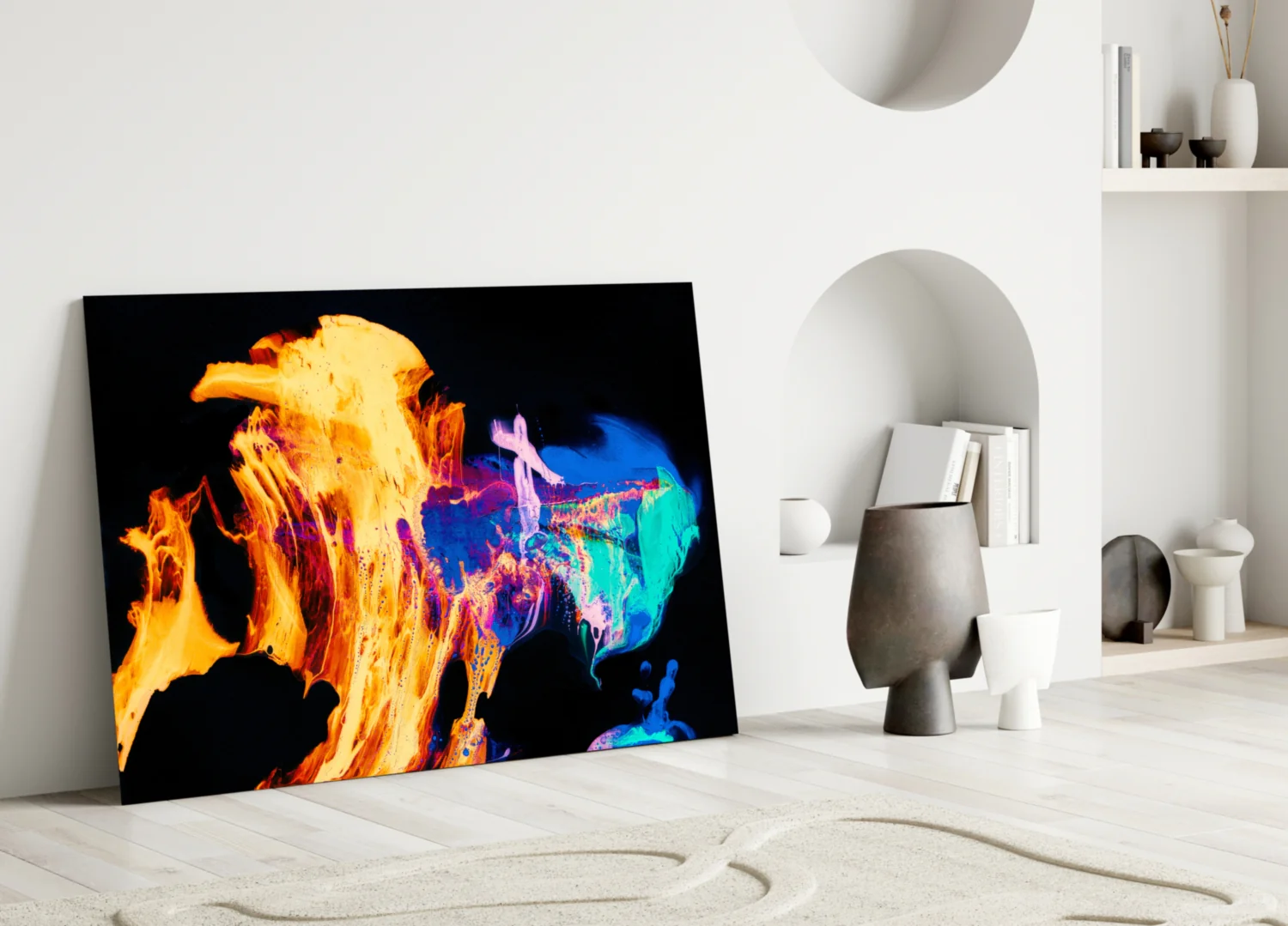 Flames Glass Wall Art - Image 3