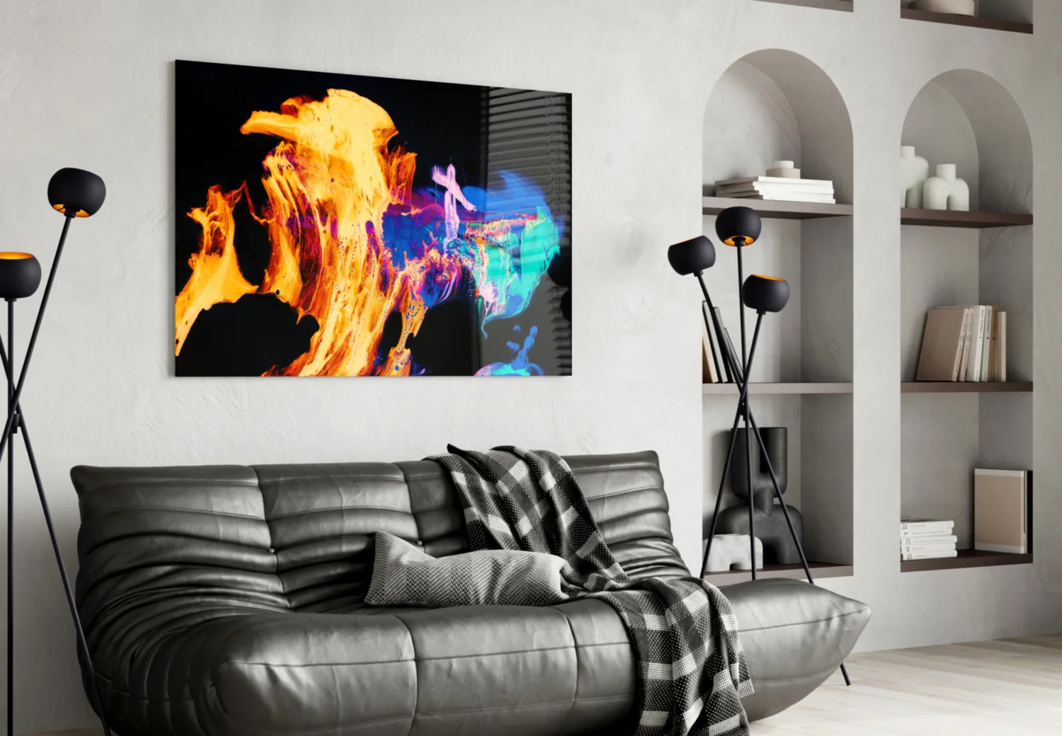 Flames Glass Wall Art - Image 4