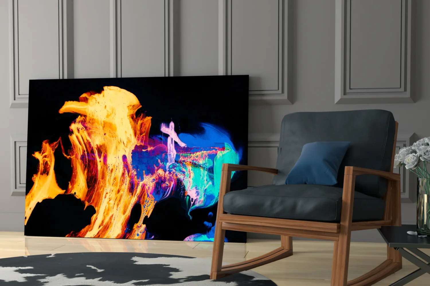 Flames Glass Wall Art - Image 6