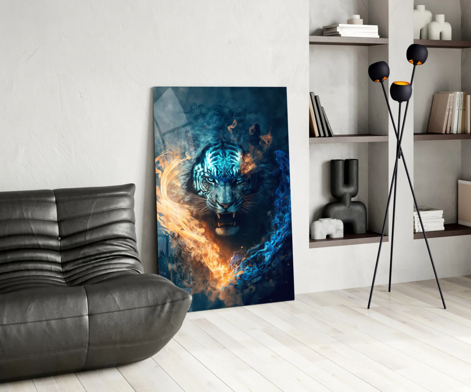Flaming Anger Glass Wall Art || Designer Collection - Image 6