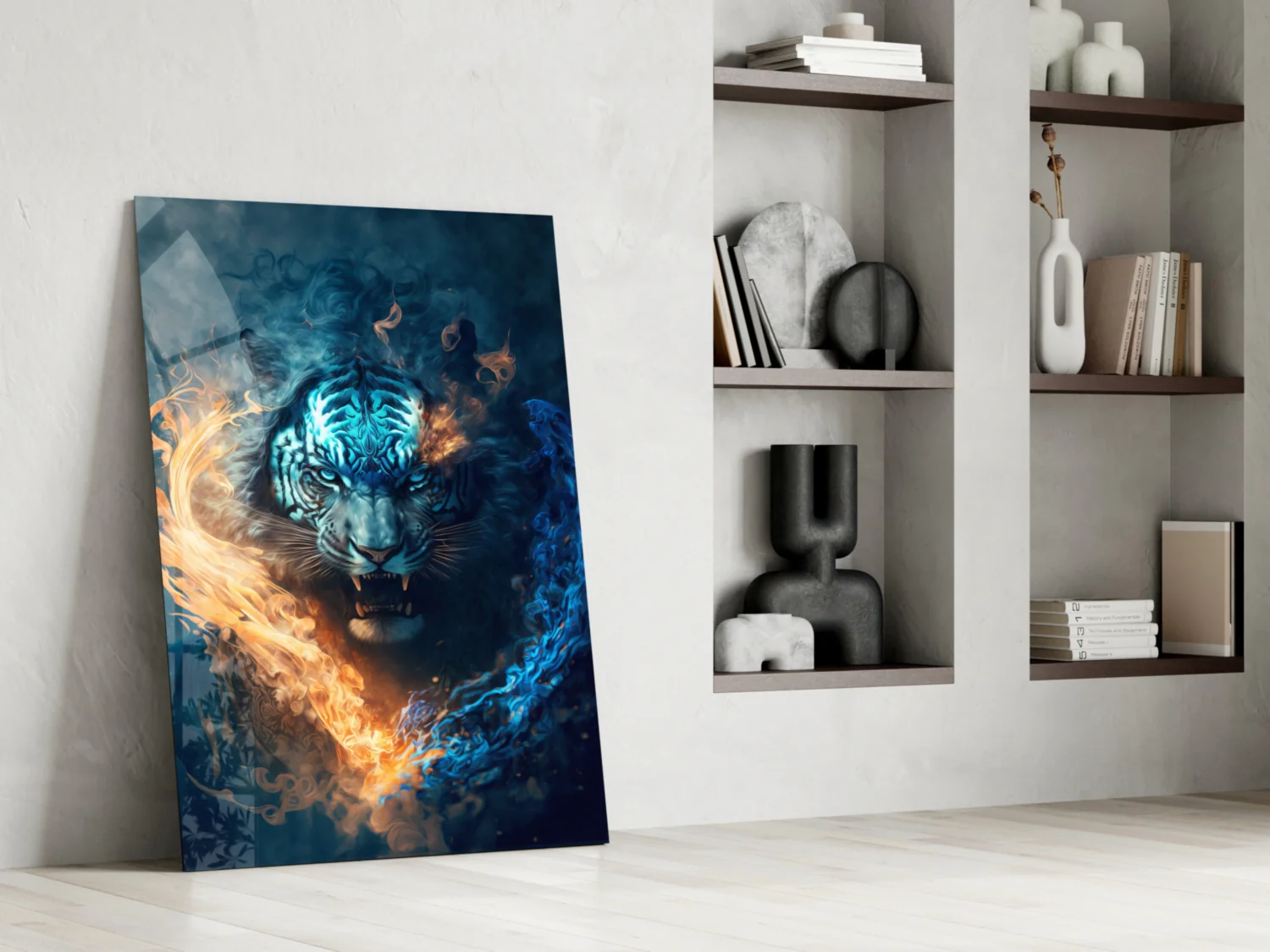 Flaming Anger Glass Wall Art || Designer Collection - Image 7