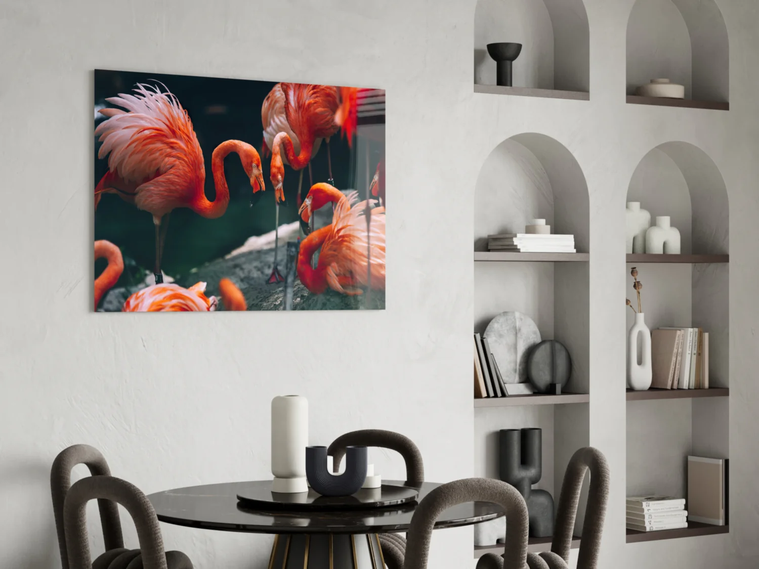 Flamingos Glass Wall Art - Image 6