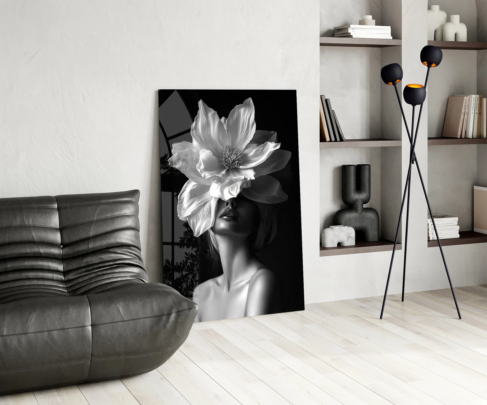 Floral Fusion Glass Wall Art - Image 6