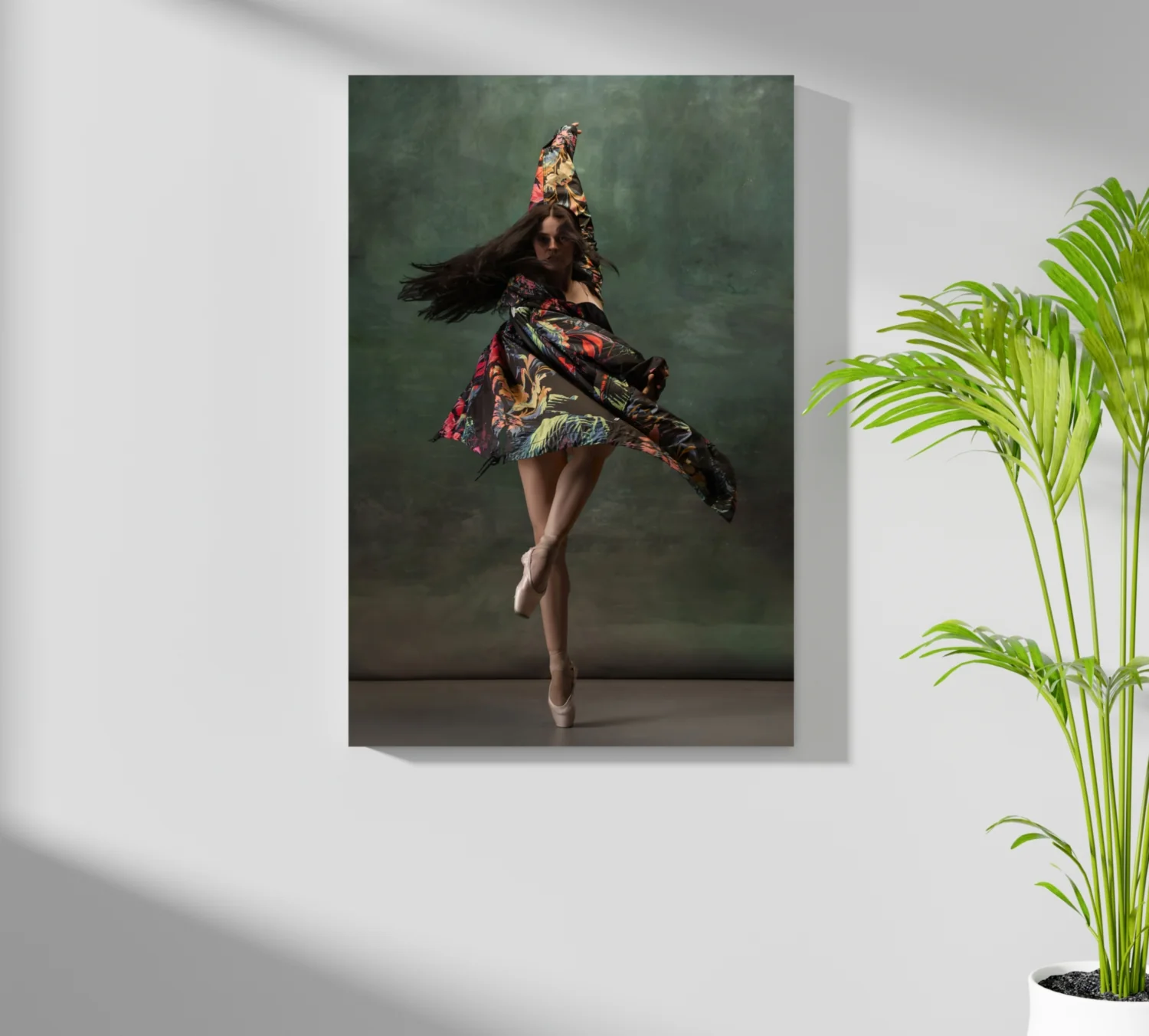 Floral Shawl Ballet Dancer Aluminum Print - Image 7