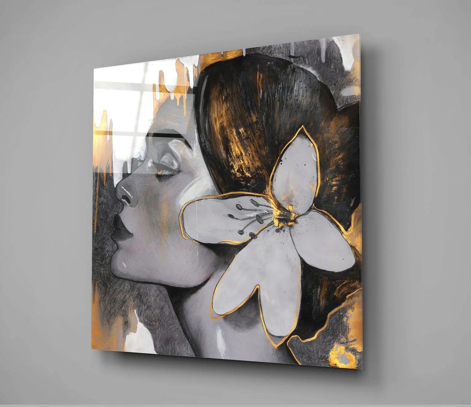 Flower Crown Glass Wall Art - Image 3