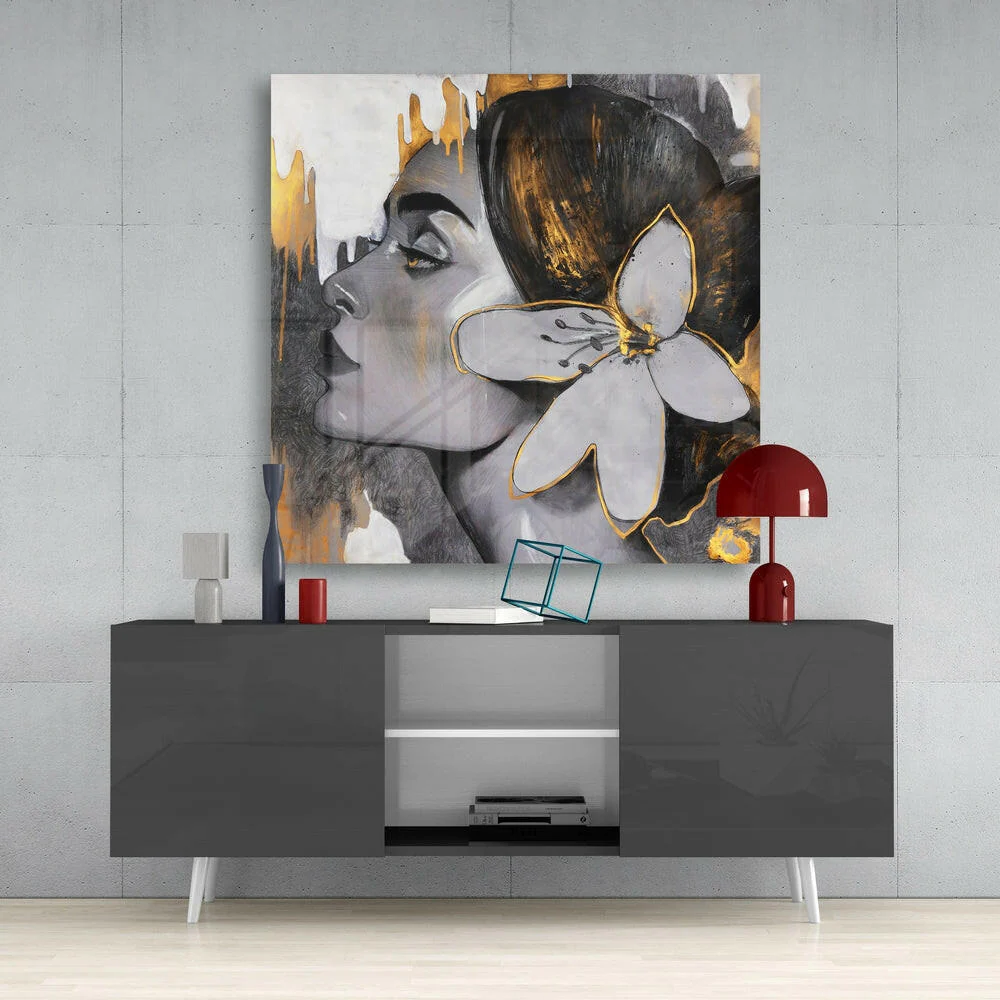 Flower Crown Glass Wall Art - Image 4
