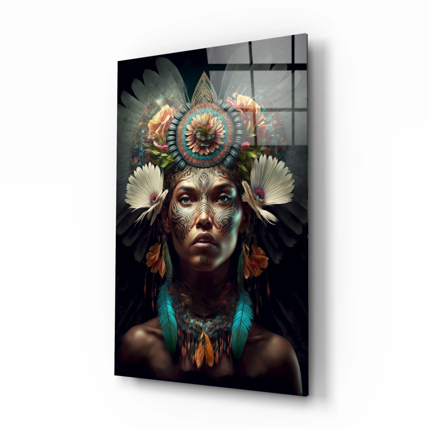 Flower Monarch Glass Wall Art  || Designer Collection - Image 2