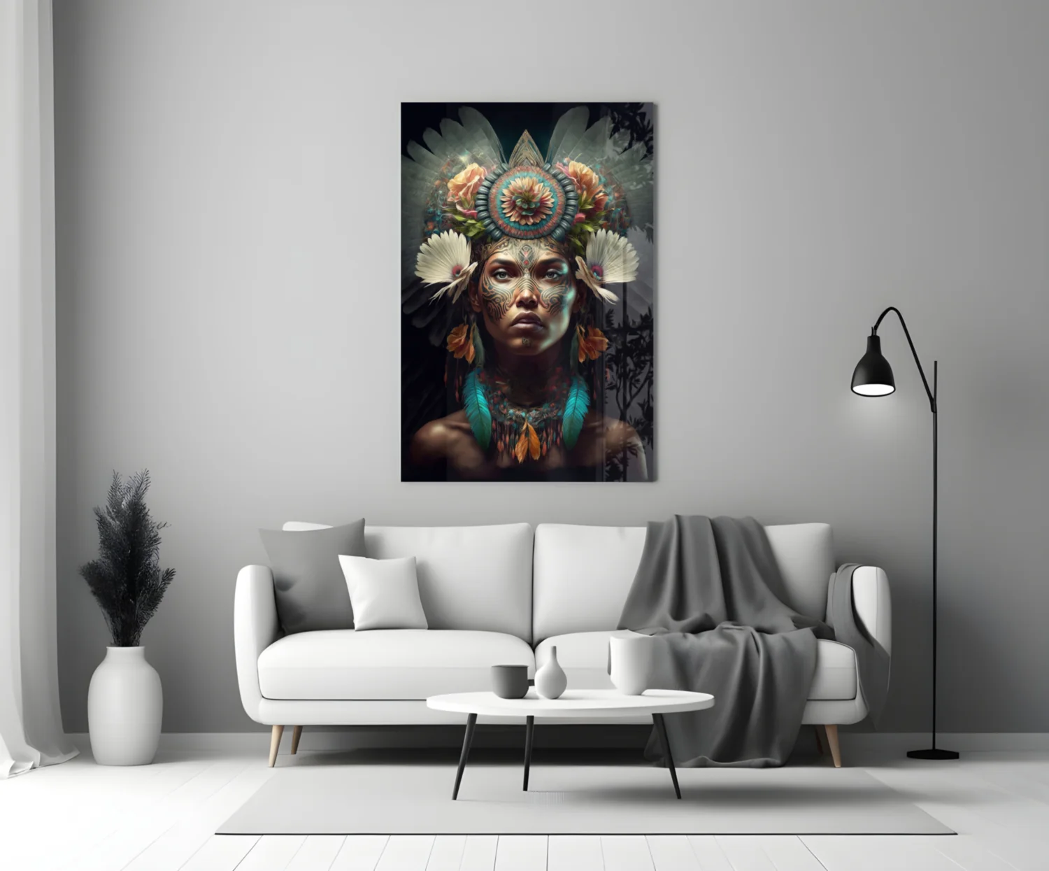 Flower Monarch Glass Wall Art  || Designer Collection - Image 4