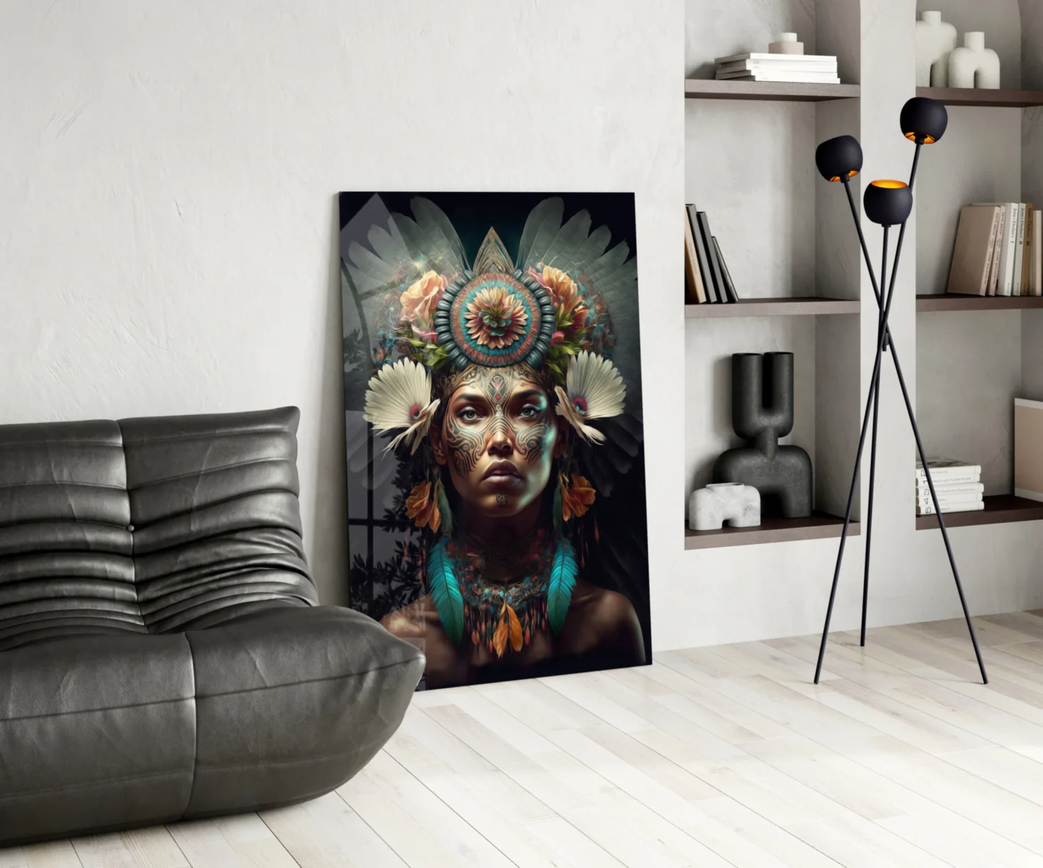 Flower Monarch Glass Wall Art  || Designer Collection - Image 6