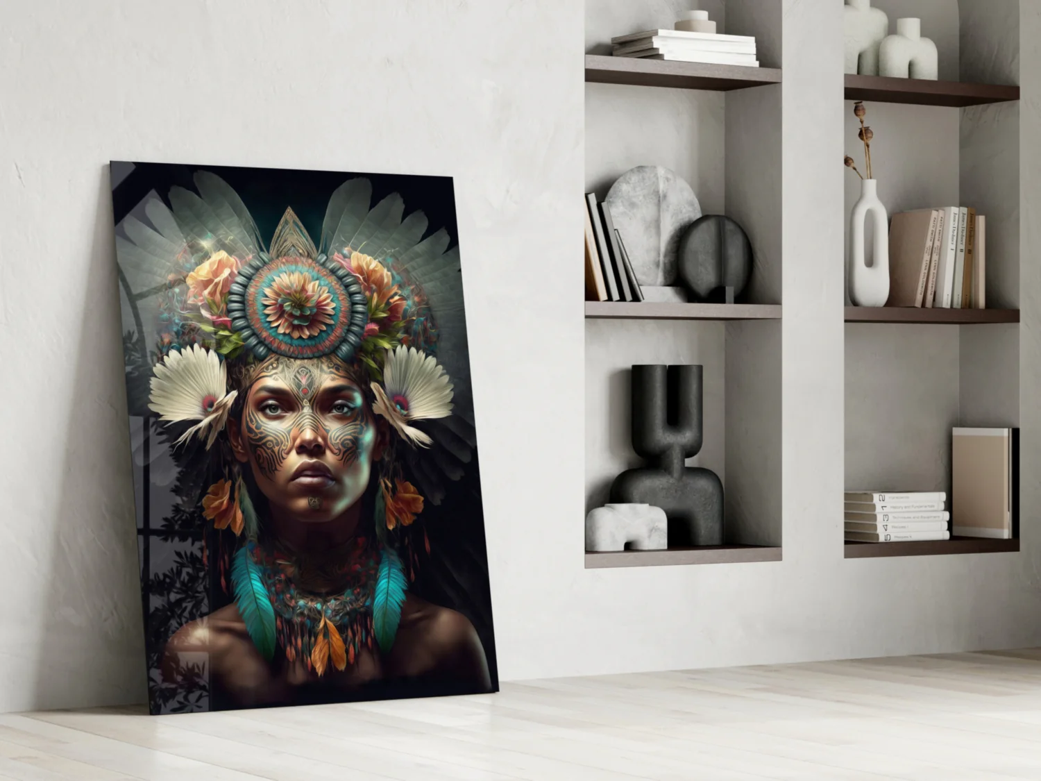 Flower Monarch Glass Wall Art  || Designer Collection - Image 7