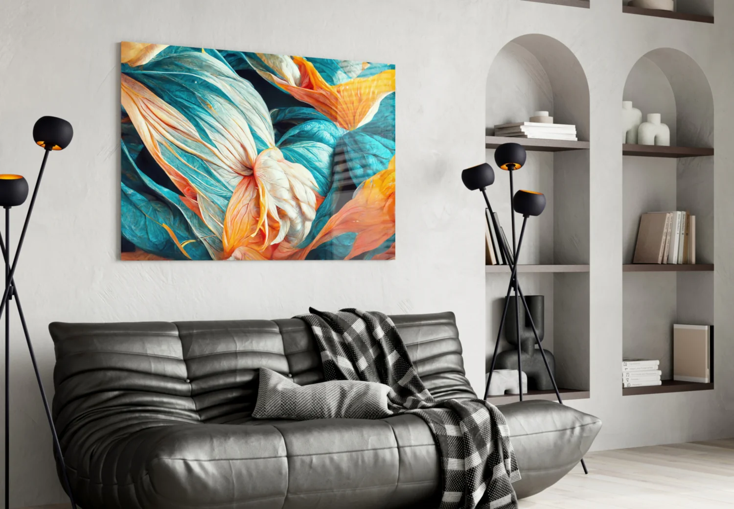 Flowerish Glass Wall Art  || Designer Collection - Image 5