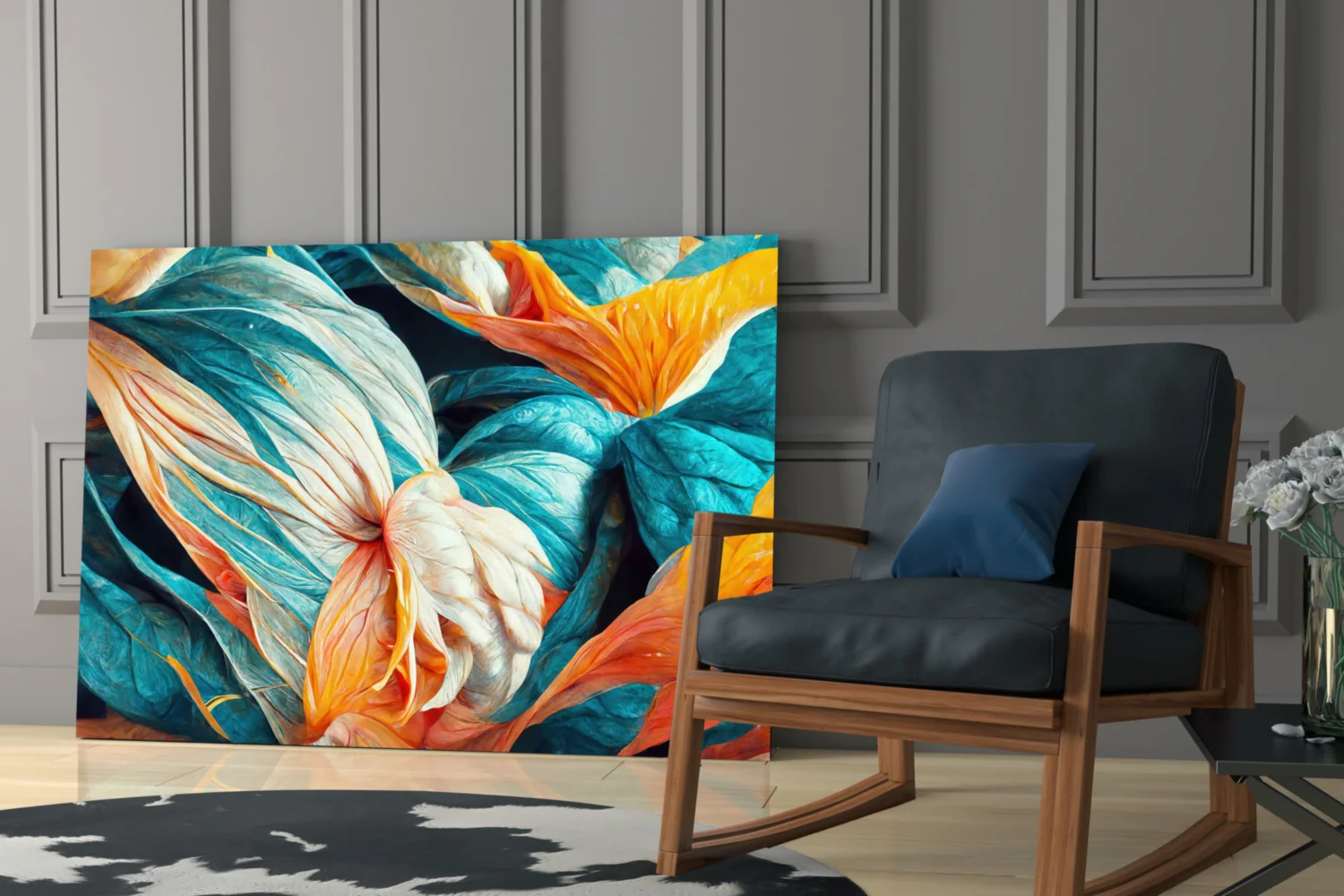 Flowerish Glass Wall Art  || Designer Collection - Image 7