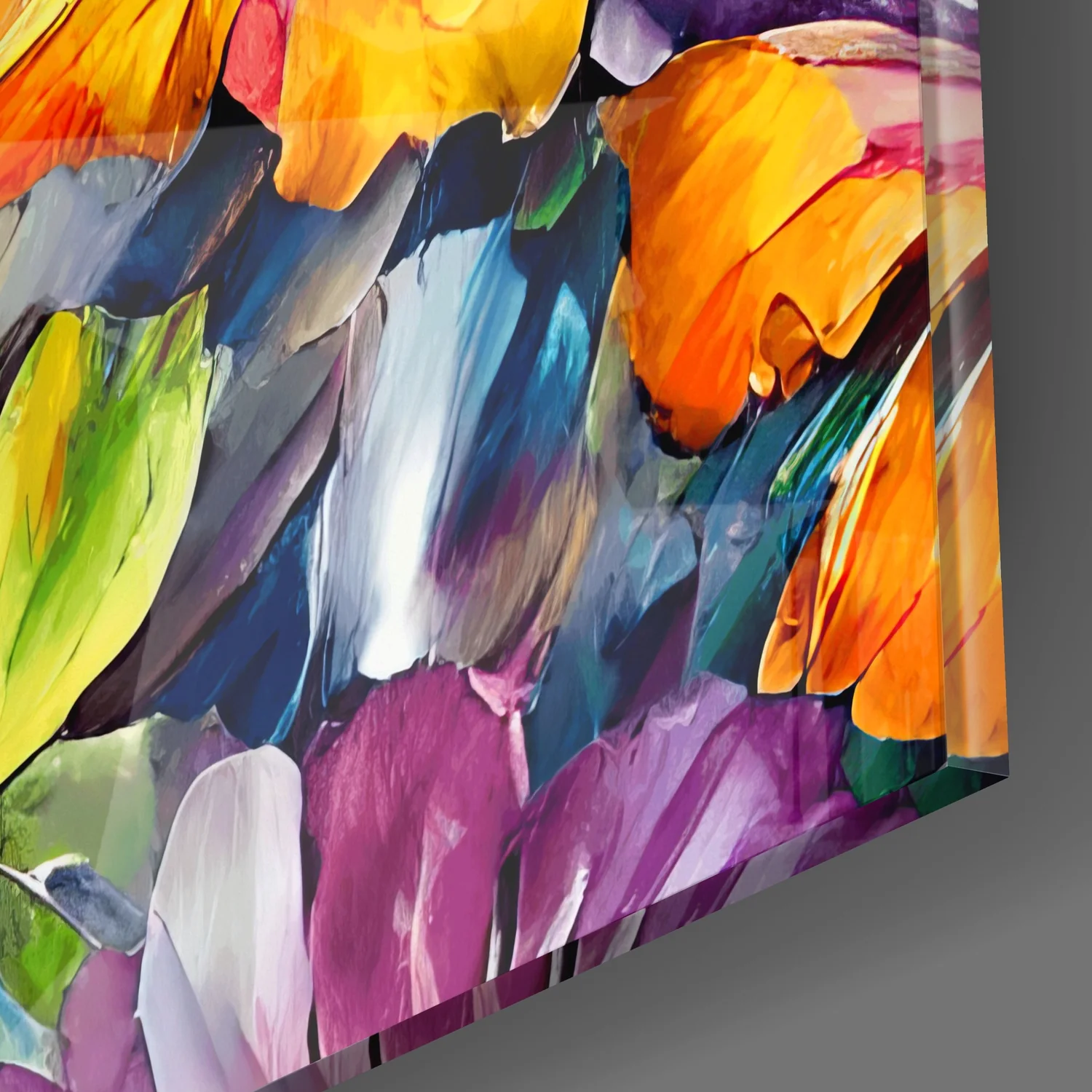 Flowers Glass Wall Art|| Designer's Collection - Image 3
