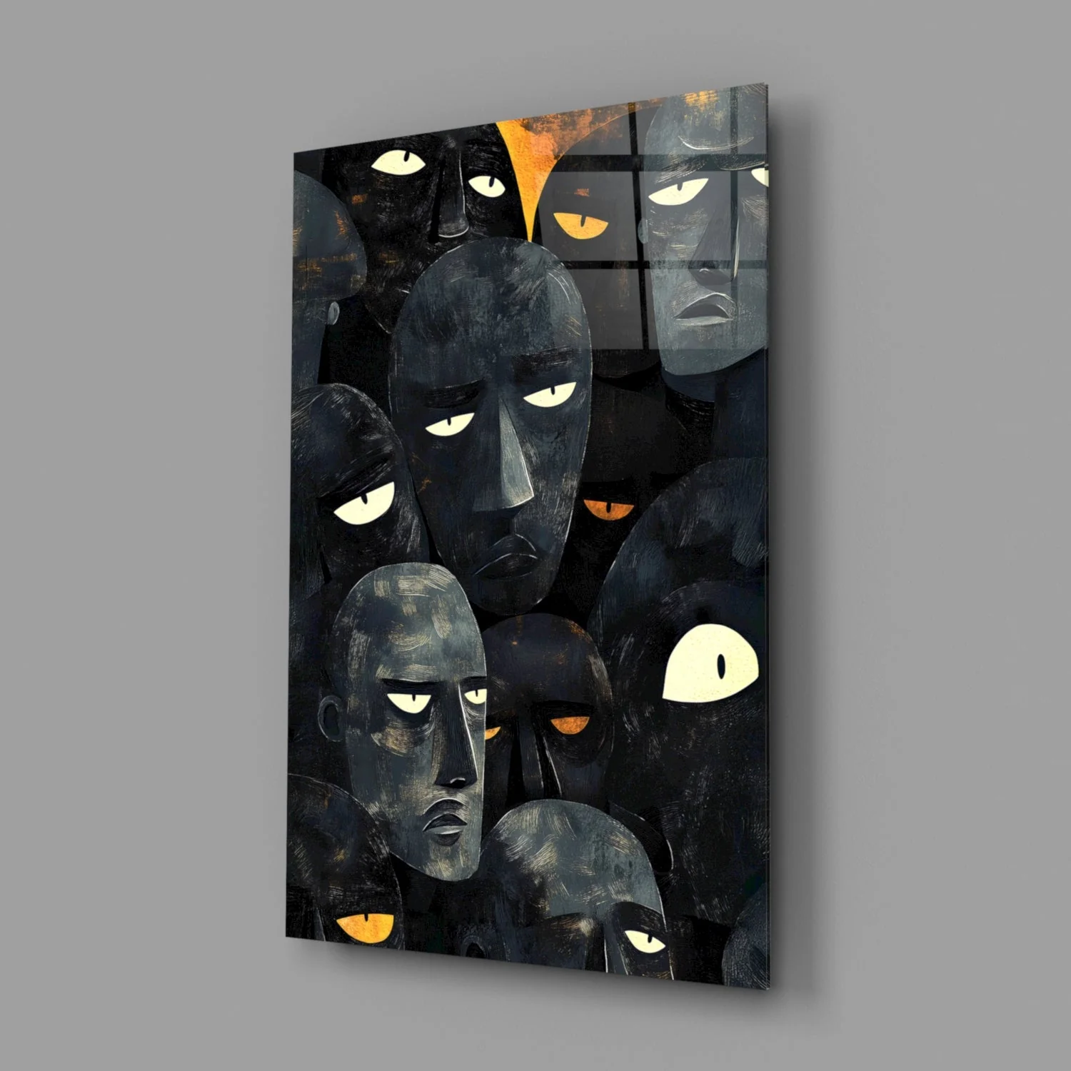 Foreign Faces Glass Wall Art || Designer Collection - Image 2