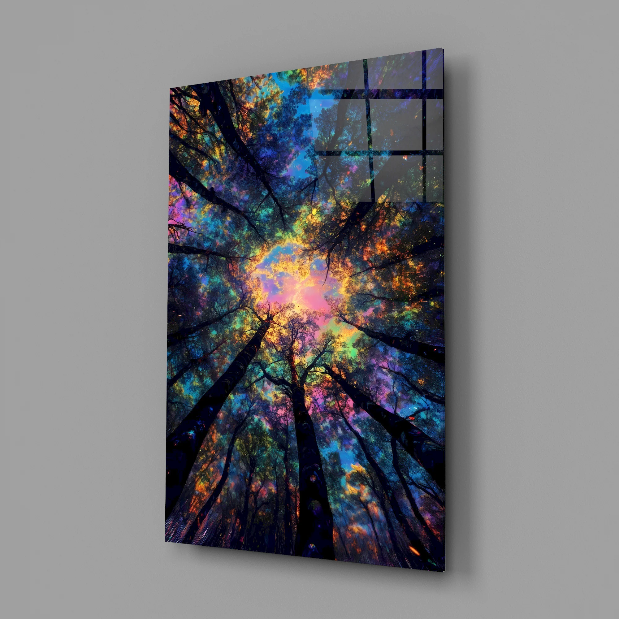 Forest Glow Glass Wall Art - Image 2