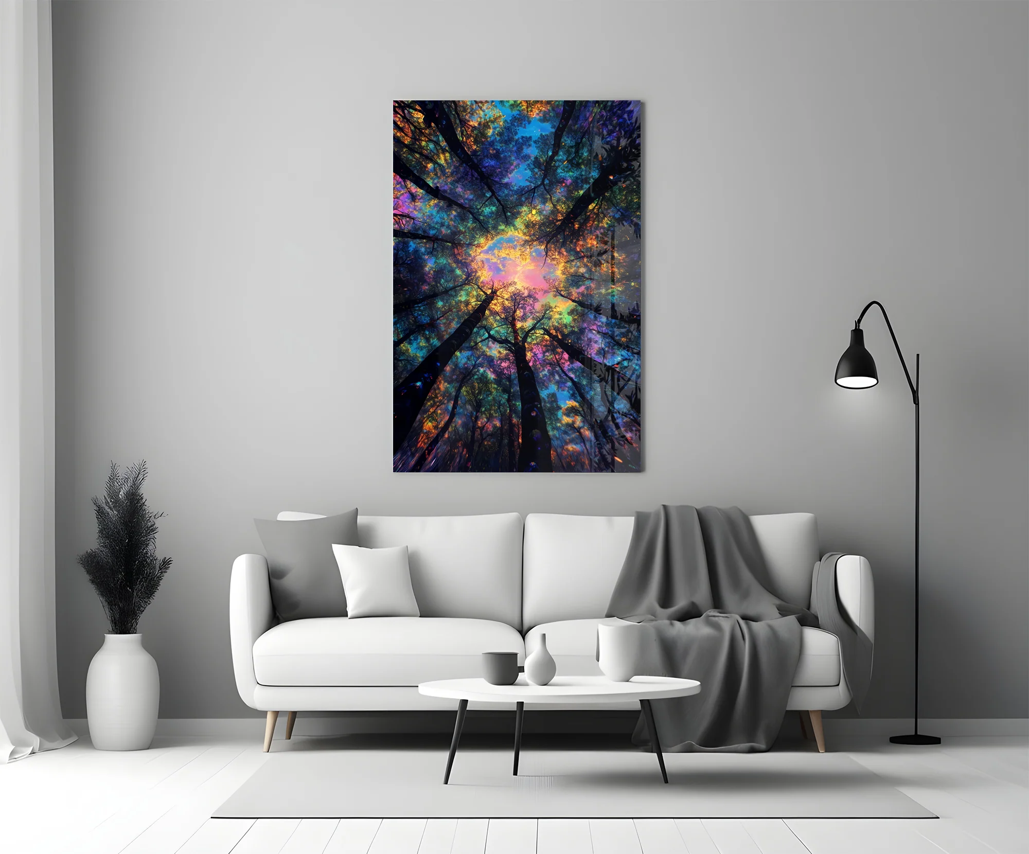 Forest Glow Glass Wall Art - Image 5