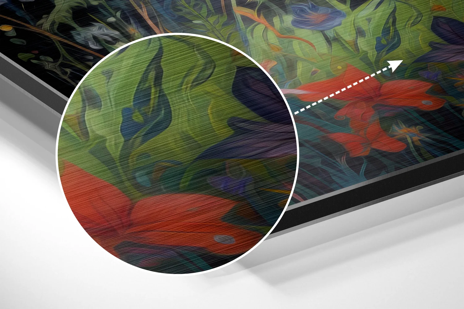 Fox Brushed Aluminum Dibond Wall Art - Image 3