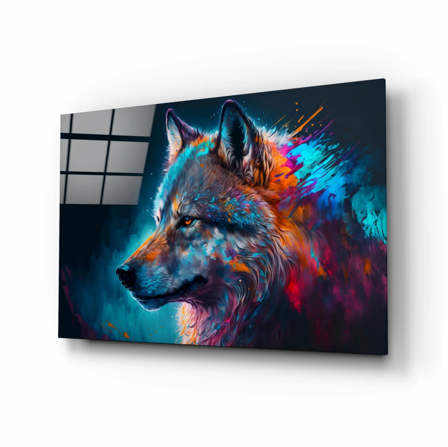Freedom of the Wolf Glass Wall Art || Designer Collection - Image 2