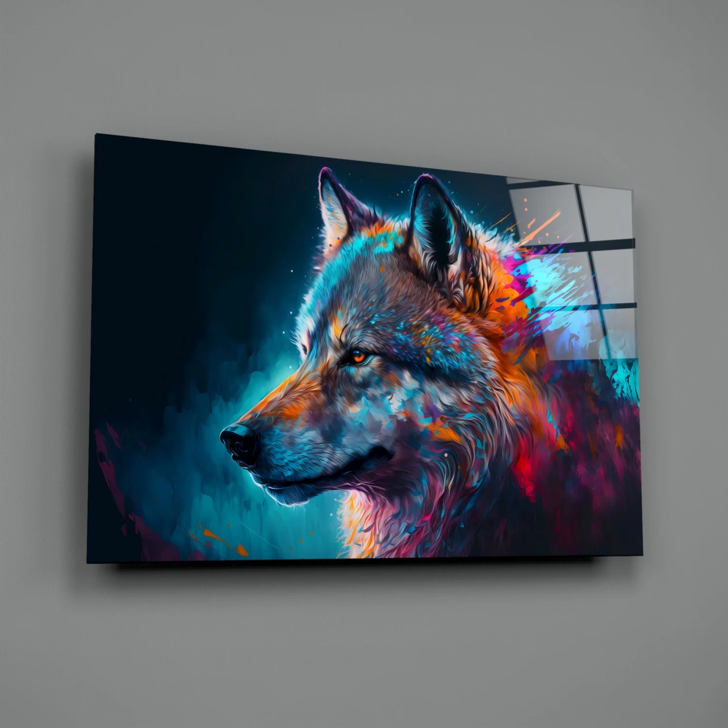 Freedom of the Wolf Glass Wall Art || Designer Collection - Image 3