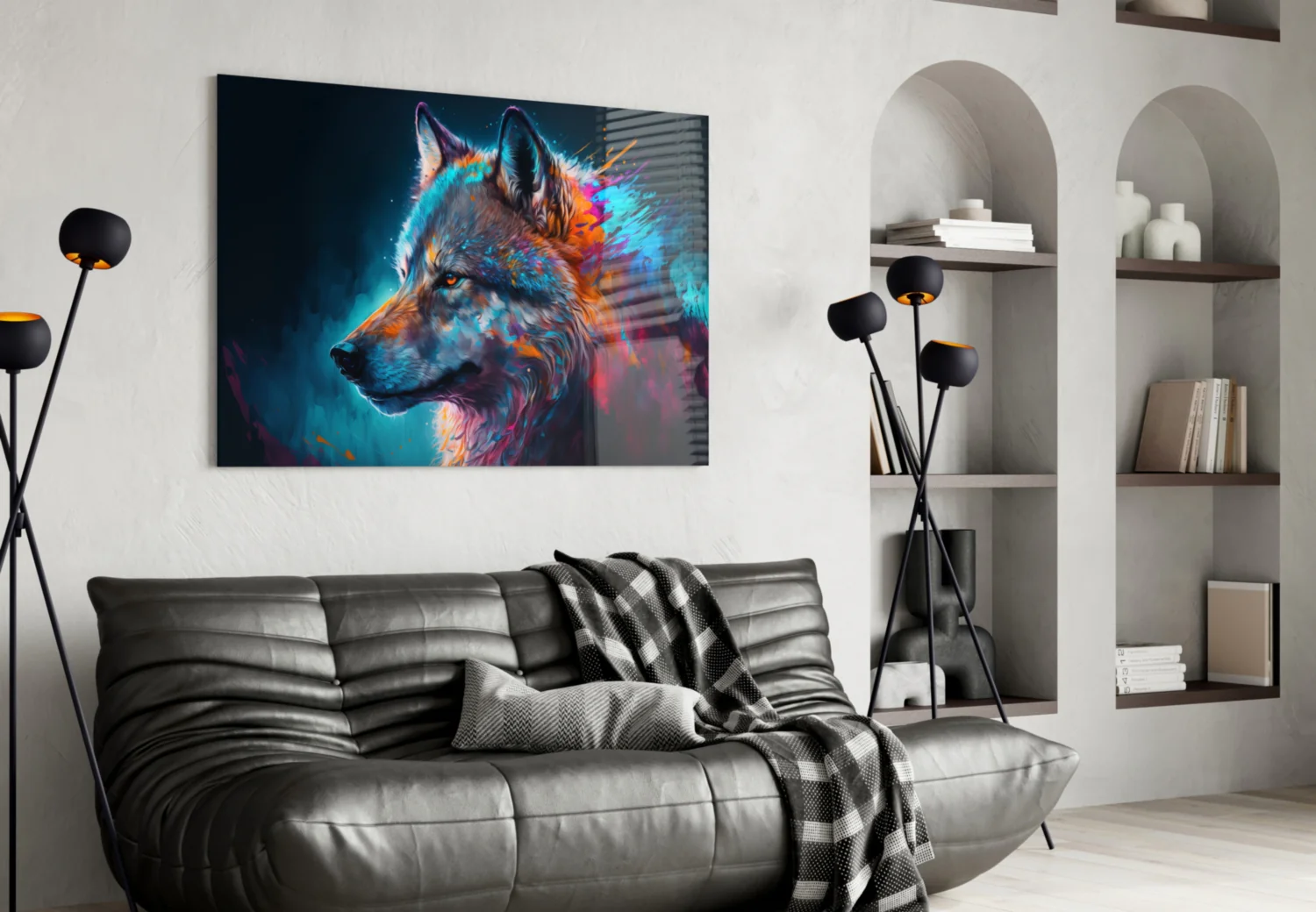 Freedom of the Wolf Glass Wall Art || Designer Collection - Image 5