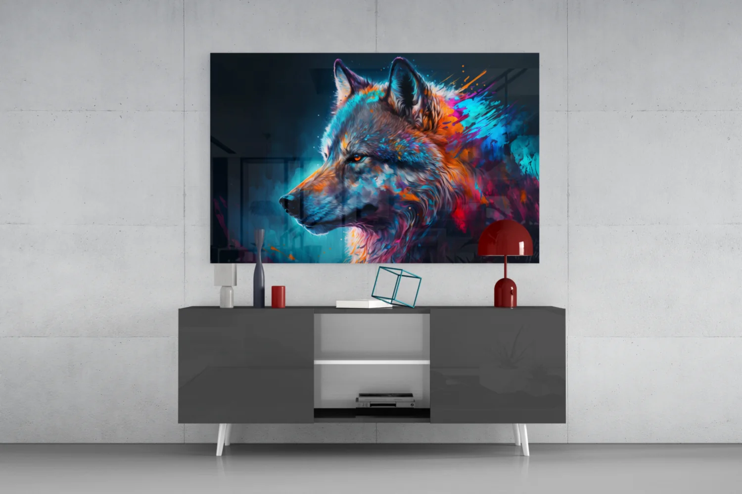 Freedom of the Wolf Glass Wall Art || Designer Collection - Image 9
