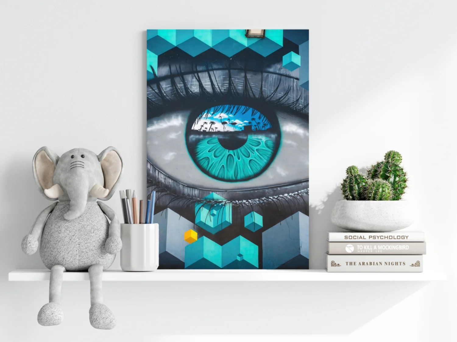 Futuristic Lines Aluminum Print - Image 6