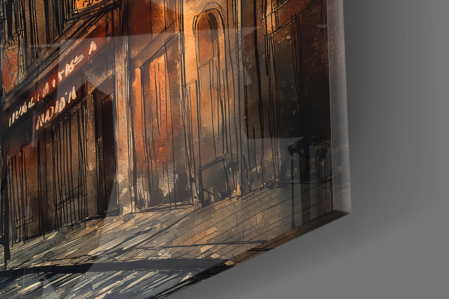 Galata Street Glass Wall Art || Designer Collection - Image 7