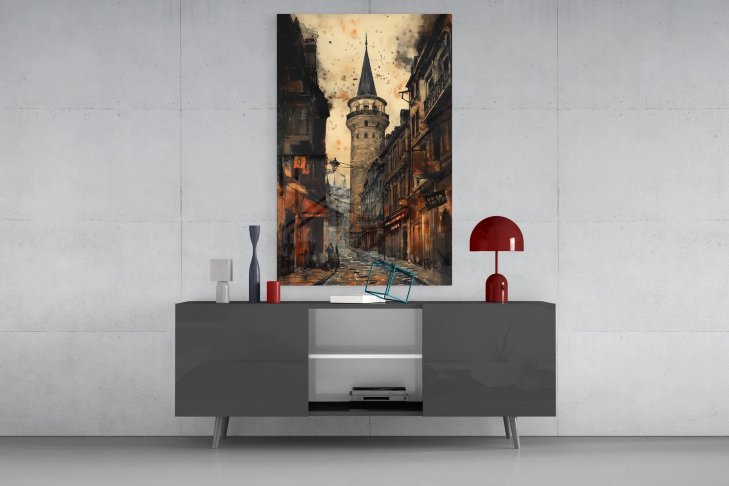 Galata Street Glass Wall Art || Designer Collection - Image 8