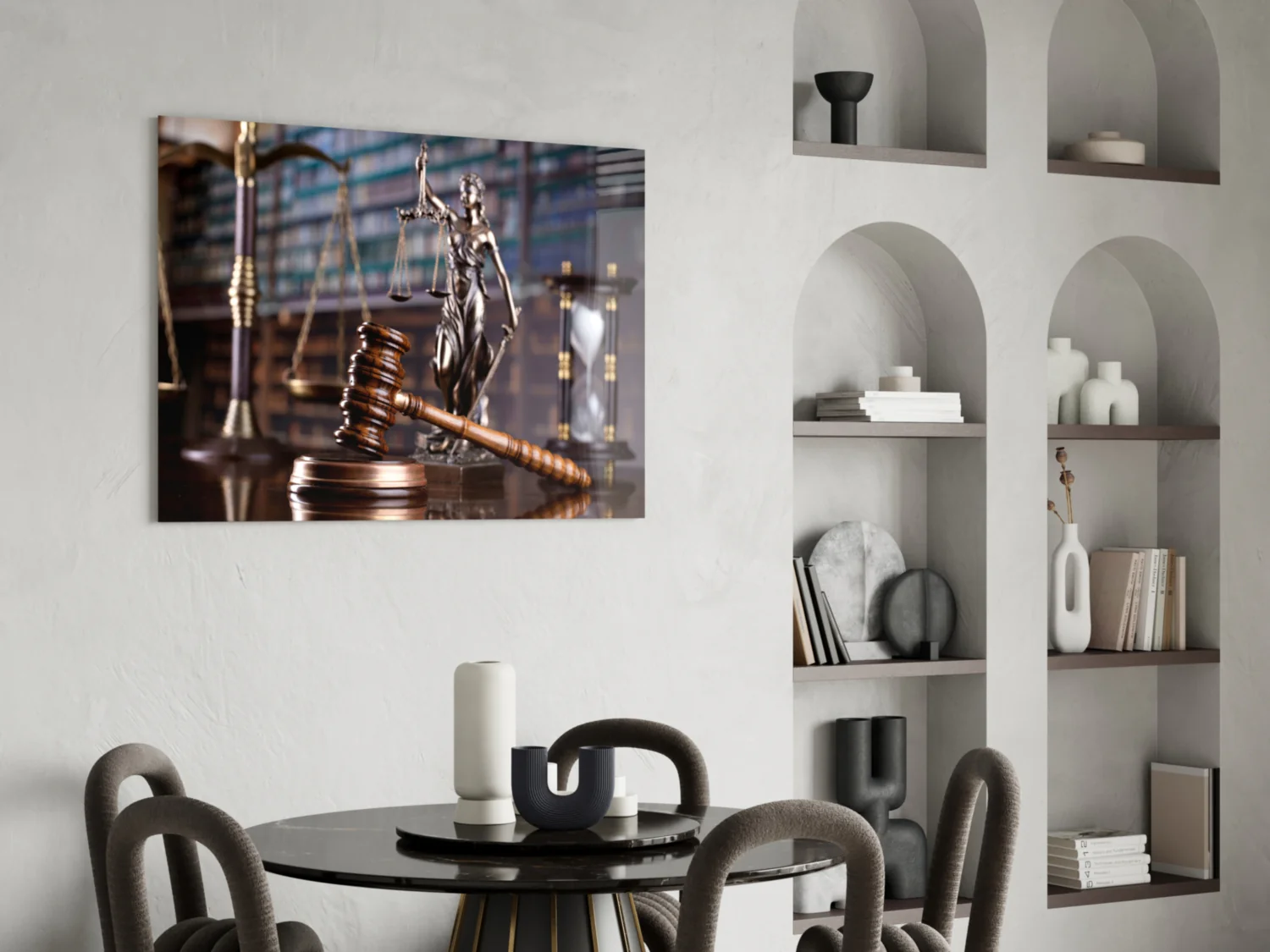 Gavel Of Justice Glass Wall Art - Image 5