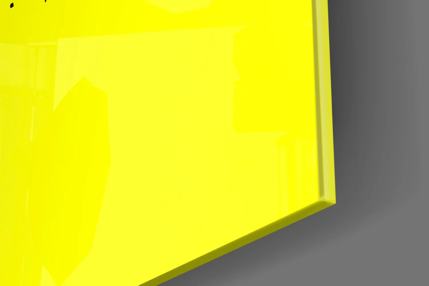 Get Shit Done Yellow Glass Wall Art - Image 7