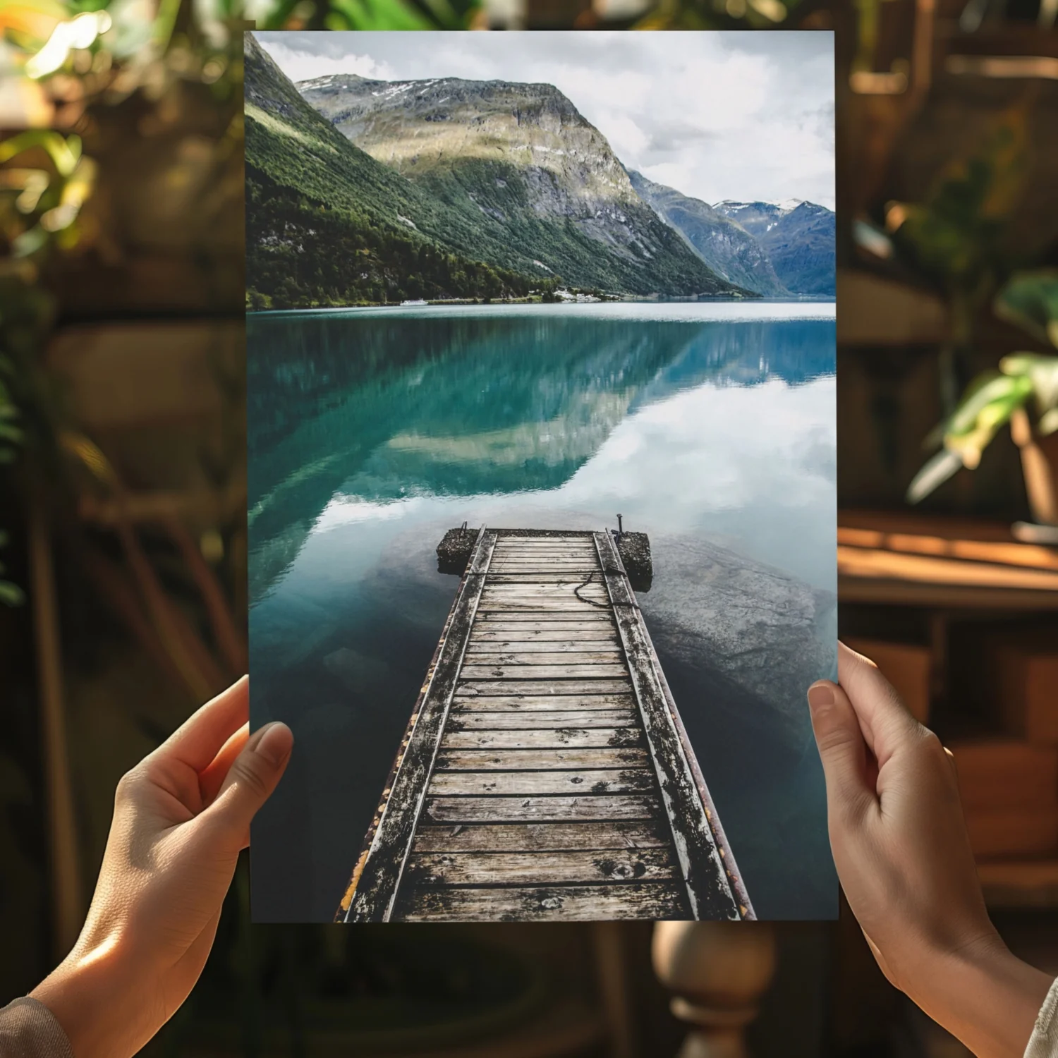 Glacier Lake Aluminum Print - Image 5