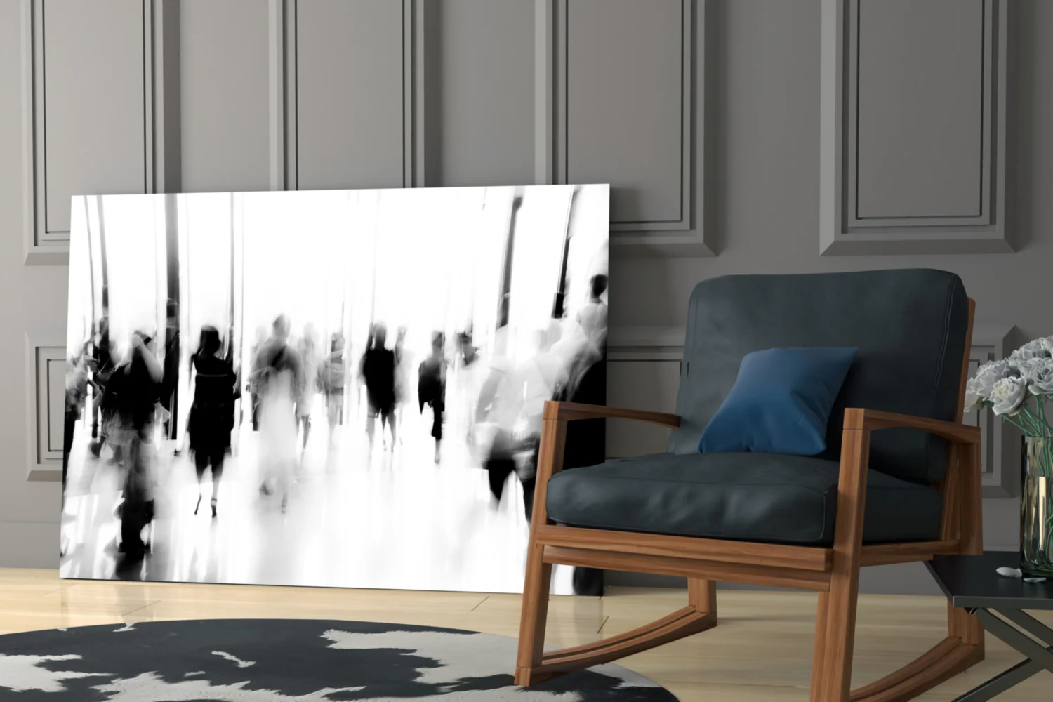 Glass Wall Art in Crowds - Image 6