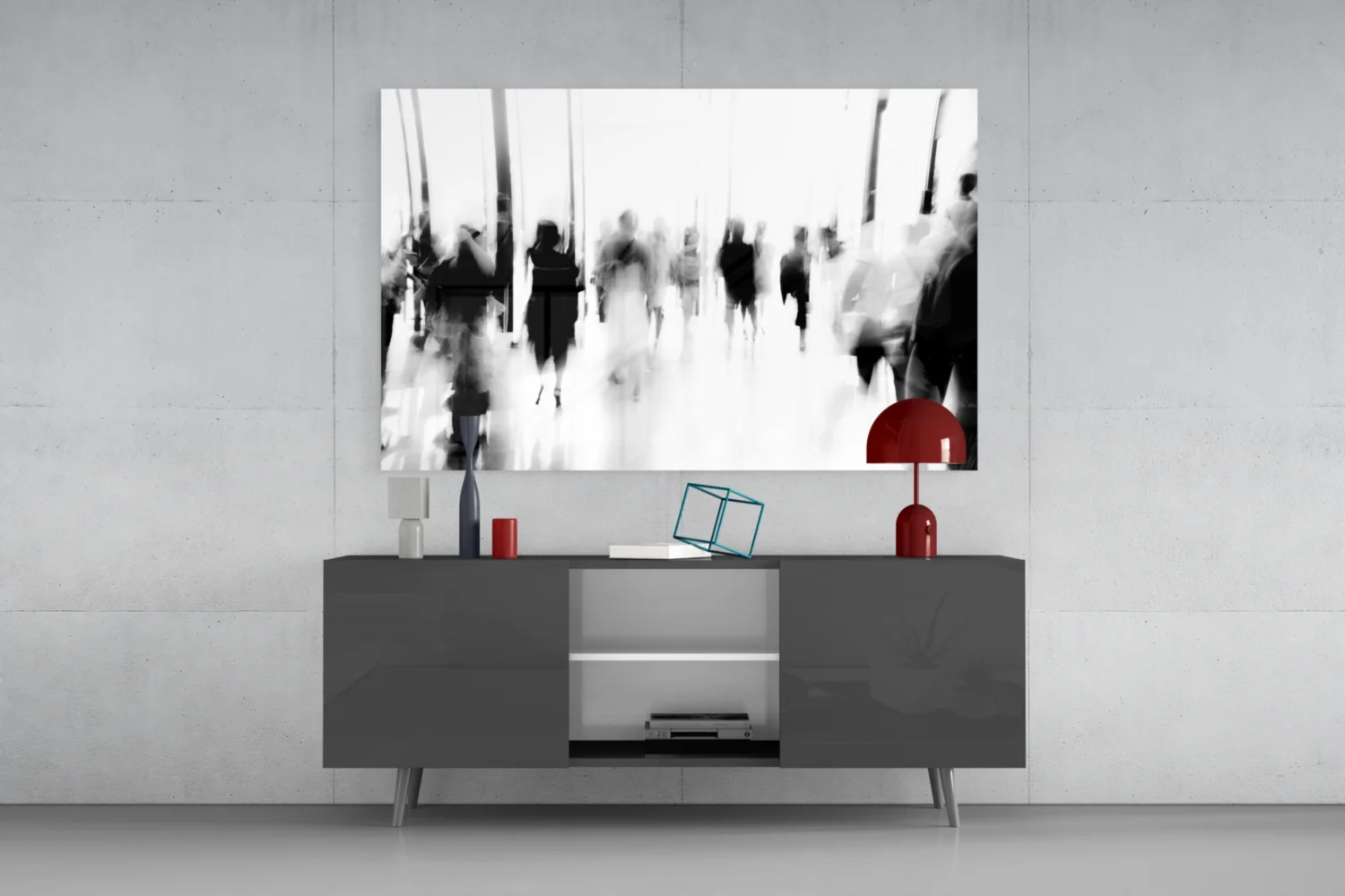 Glass Wall Art in Crowds - Image 8