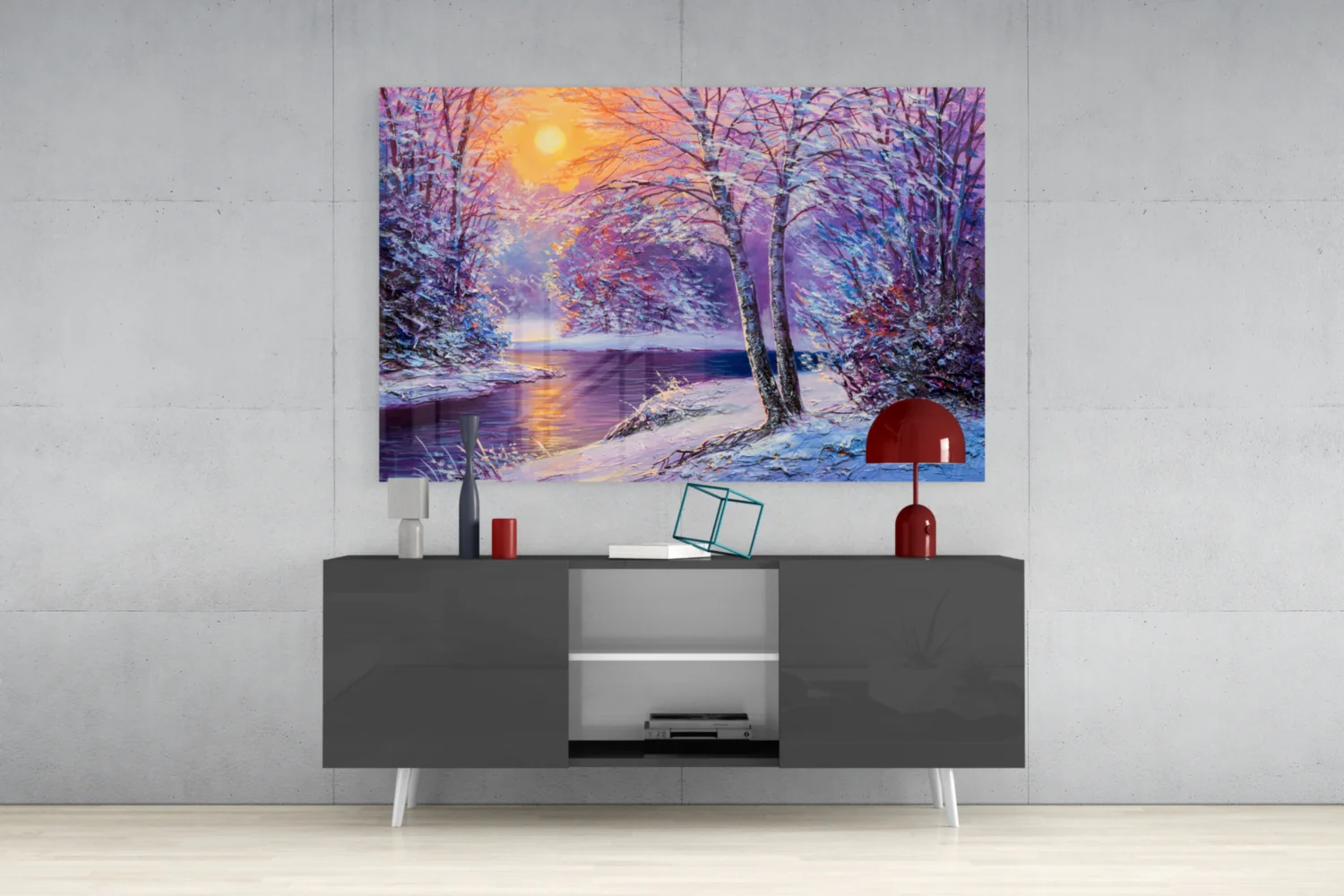 Glass Wall Art on a Winter's Day - Image 8
