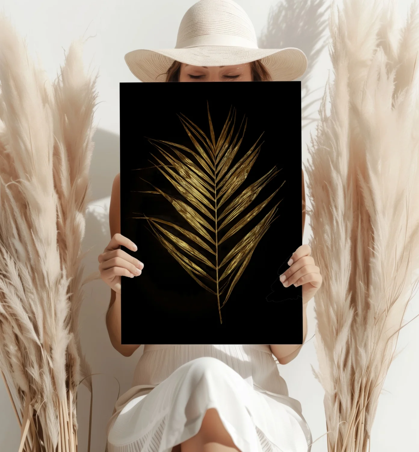 Golden Leaf Aluminum Print - Image 4