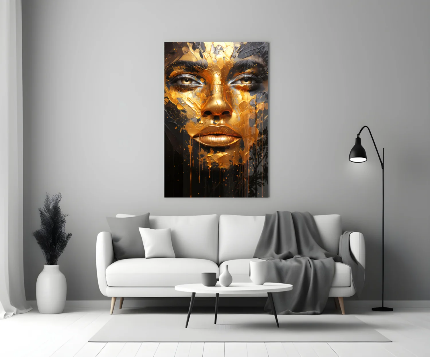 Golden Melt Glass Wall Art || Designer Collection - Image 3