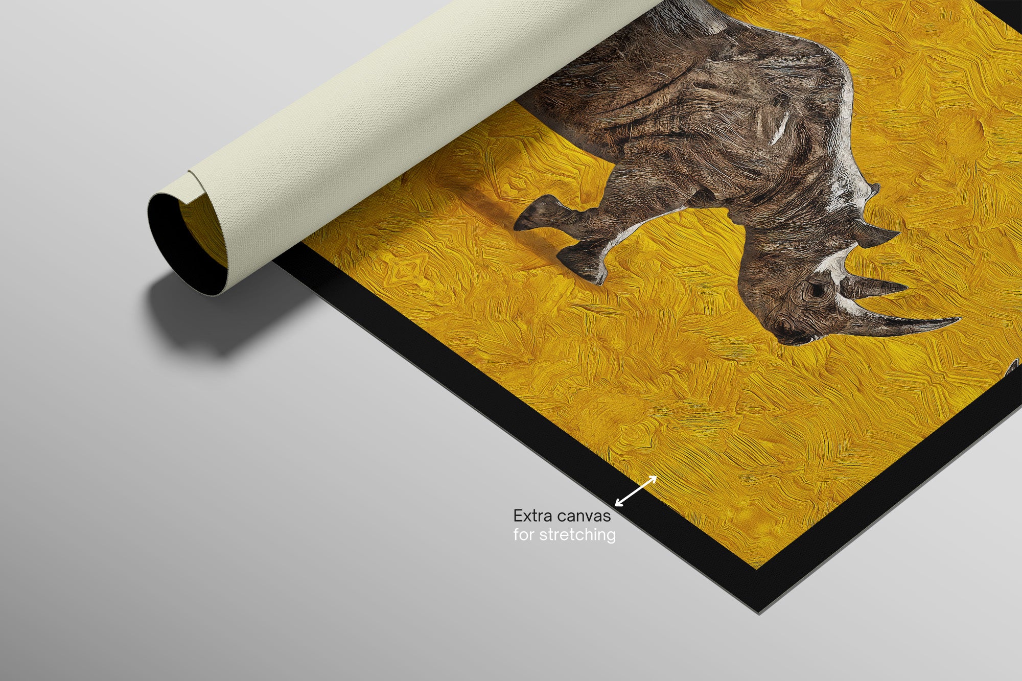 Golden Savannah Sentinel — 3D Haptic Embossed High-Gloss Luxury Wall Art - Image 10