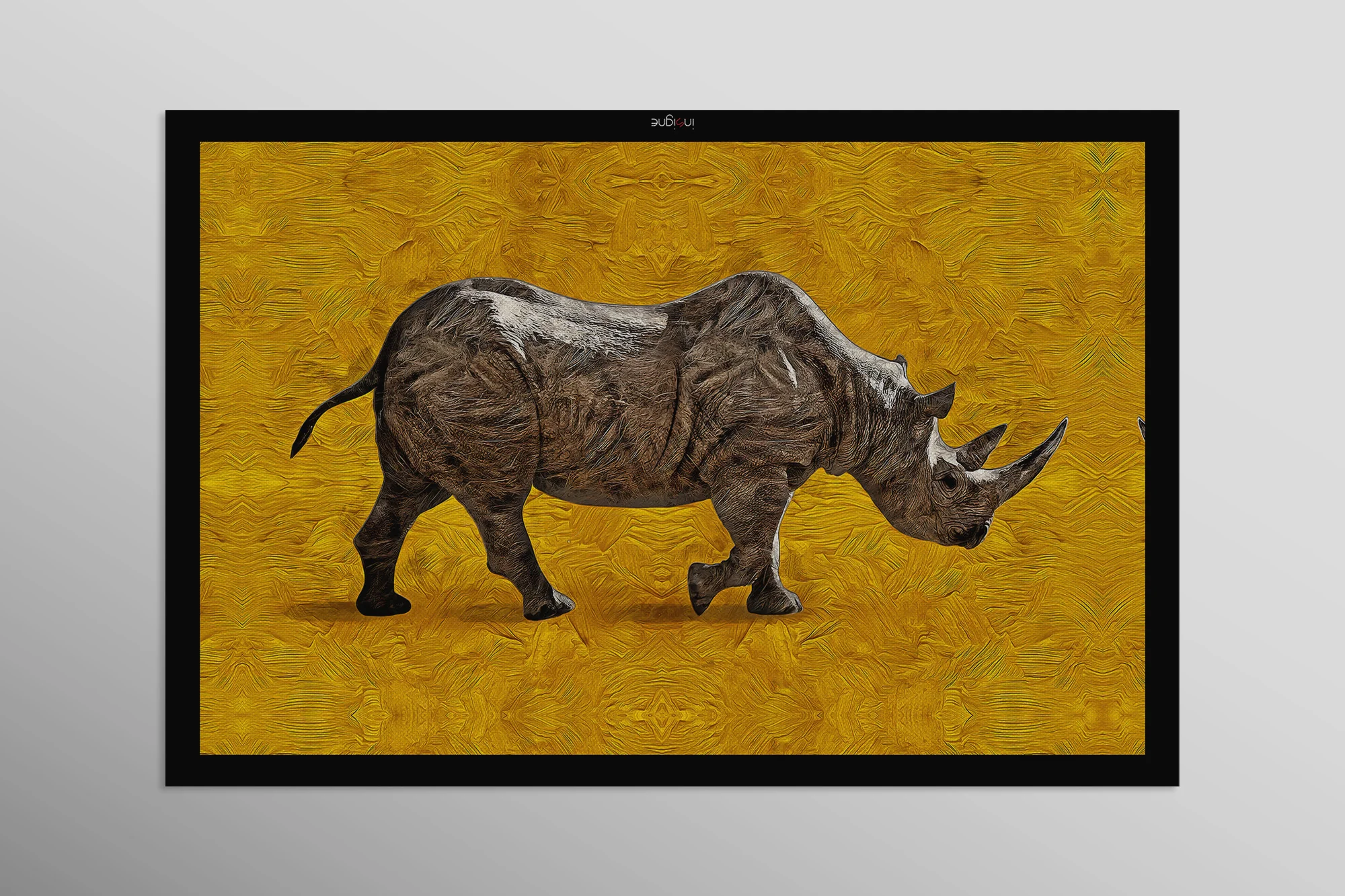 Golden Savannah Sentinel — 3D Haptic Embossed High-Gloss Luxury Wall Art - Image 11