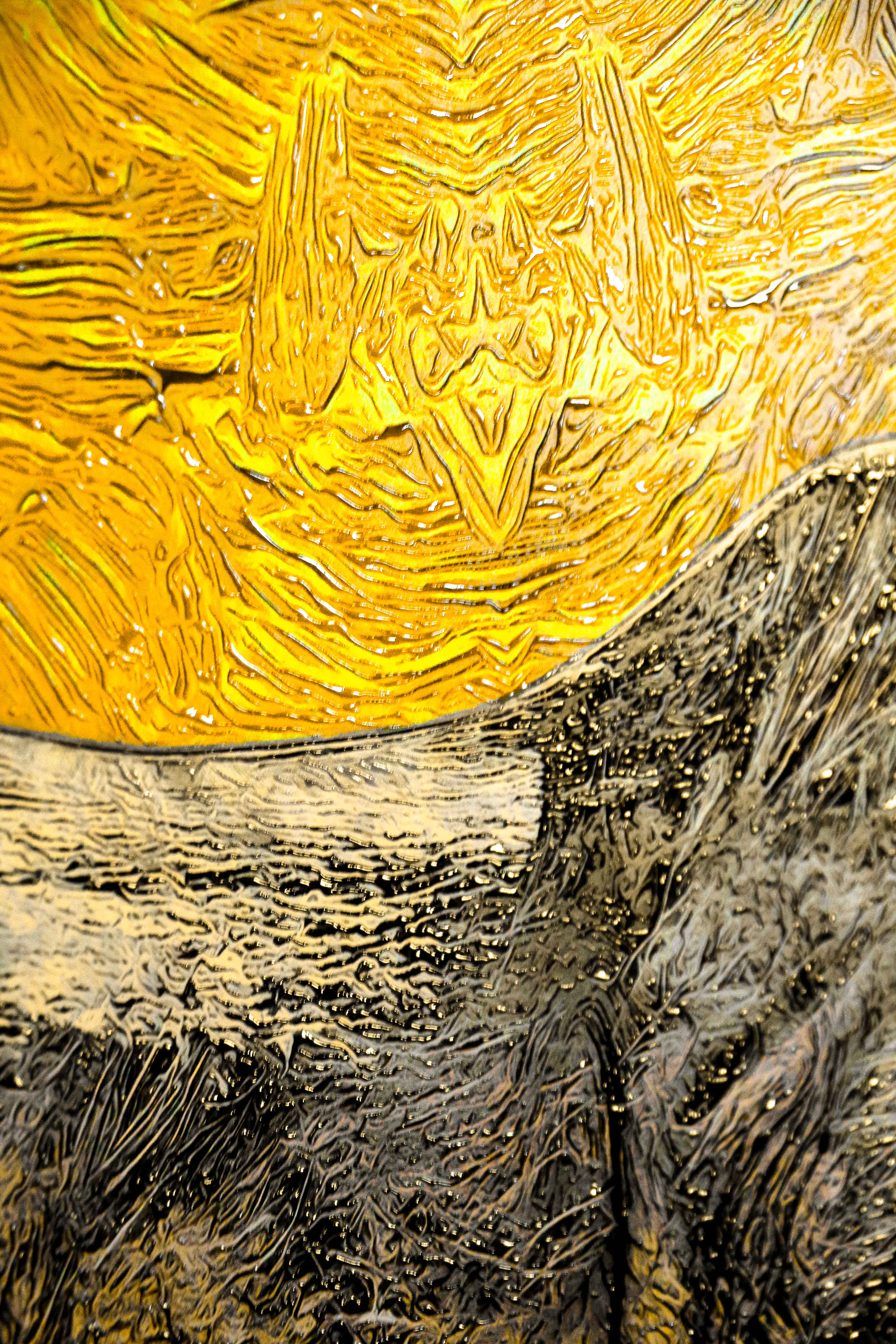 Golden Savannah Sentinel — 3D Haptic Embossed High-Gloss Luxury Wall Art - Image 3