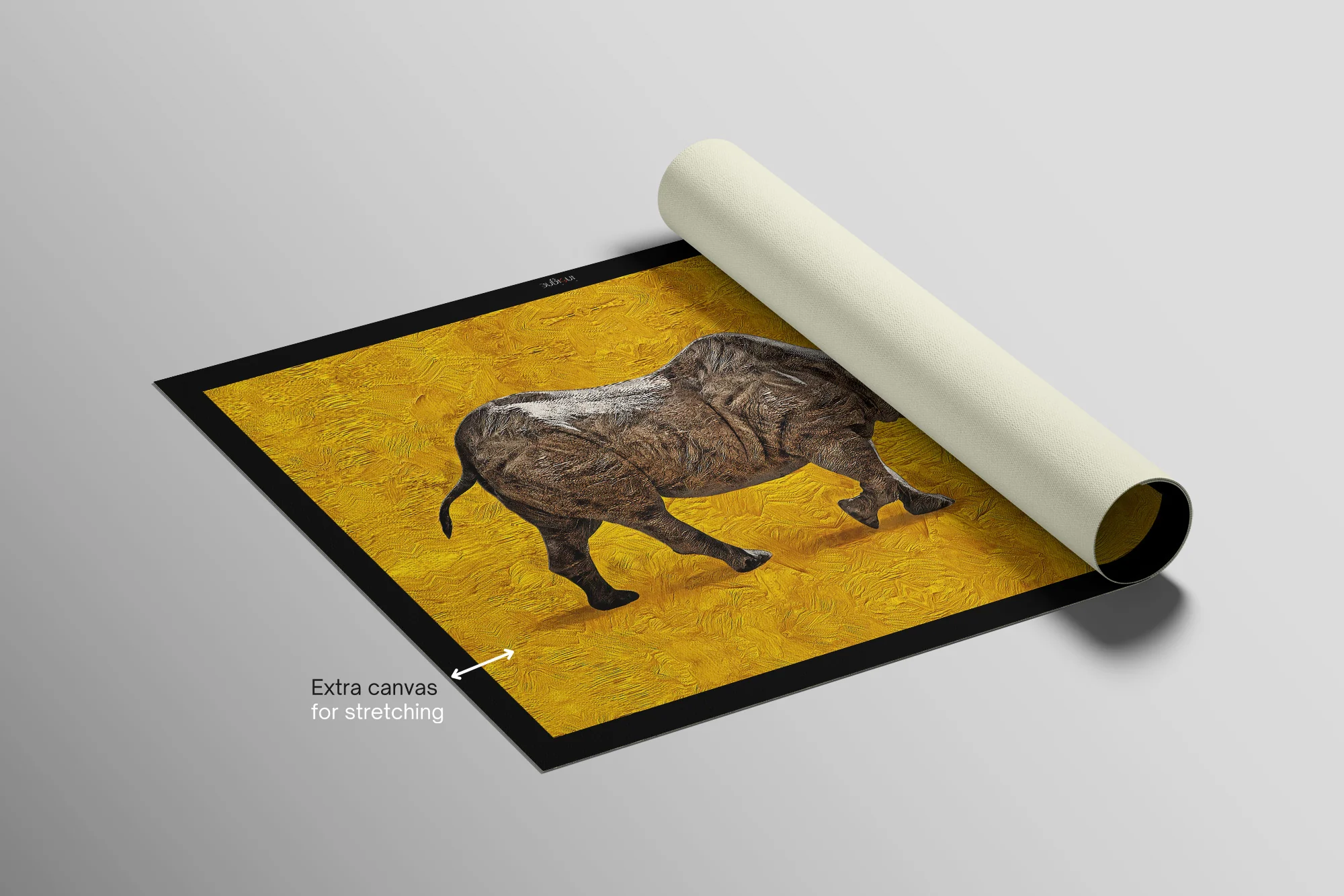Golden Savannah Sentinel — 3D Haptic Embossed High-Gloss Luxury Wall Art - Image 8