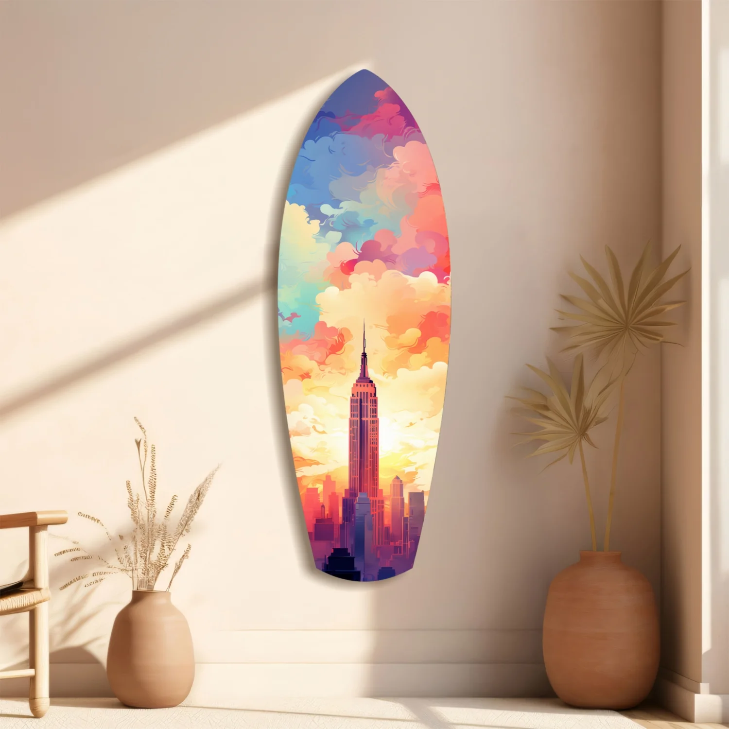 Golden Skyline Glass Wall Art - Image 11