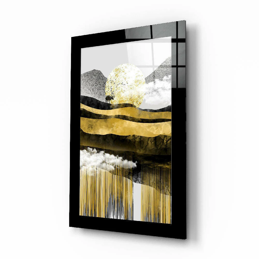 Golden Valley Glass Wall Art