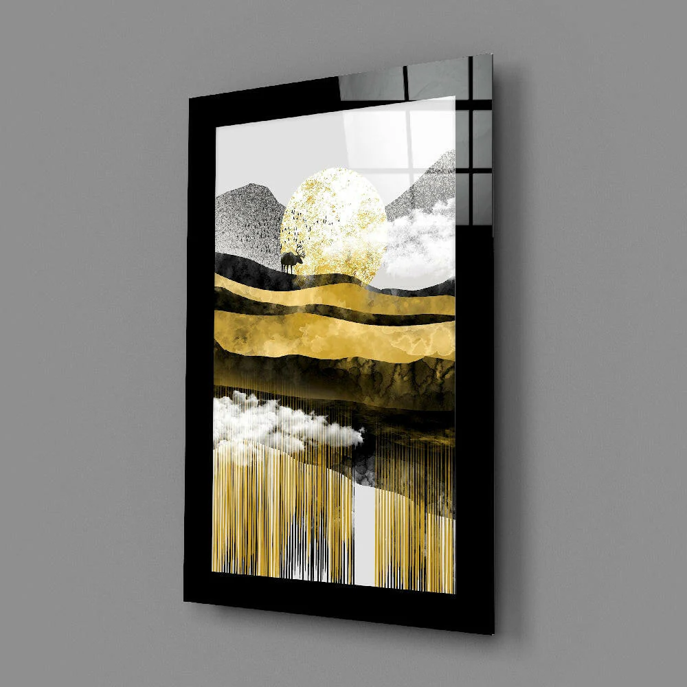 Golden Valley Glass Wall Art - Image 2