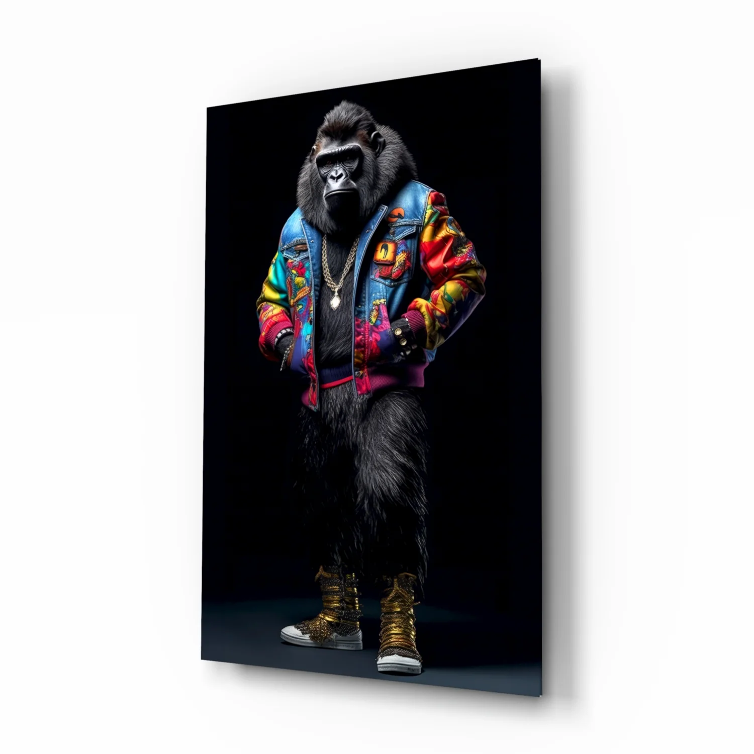 Gorilla Bro Glass Wall Art|| Designer's Collection - Image 2
