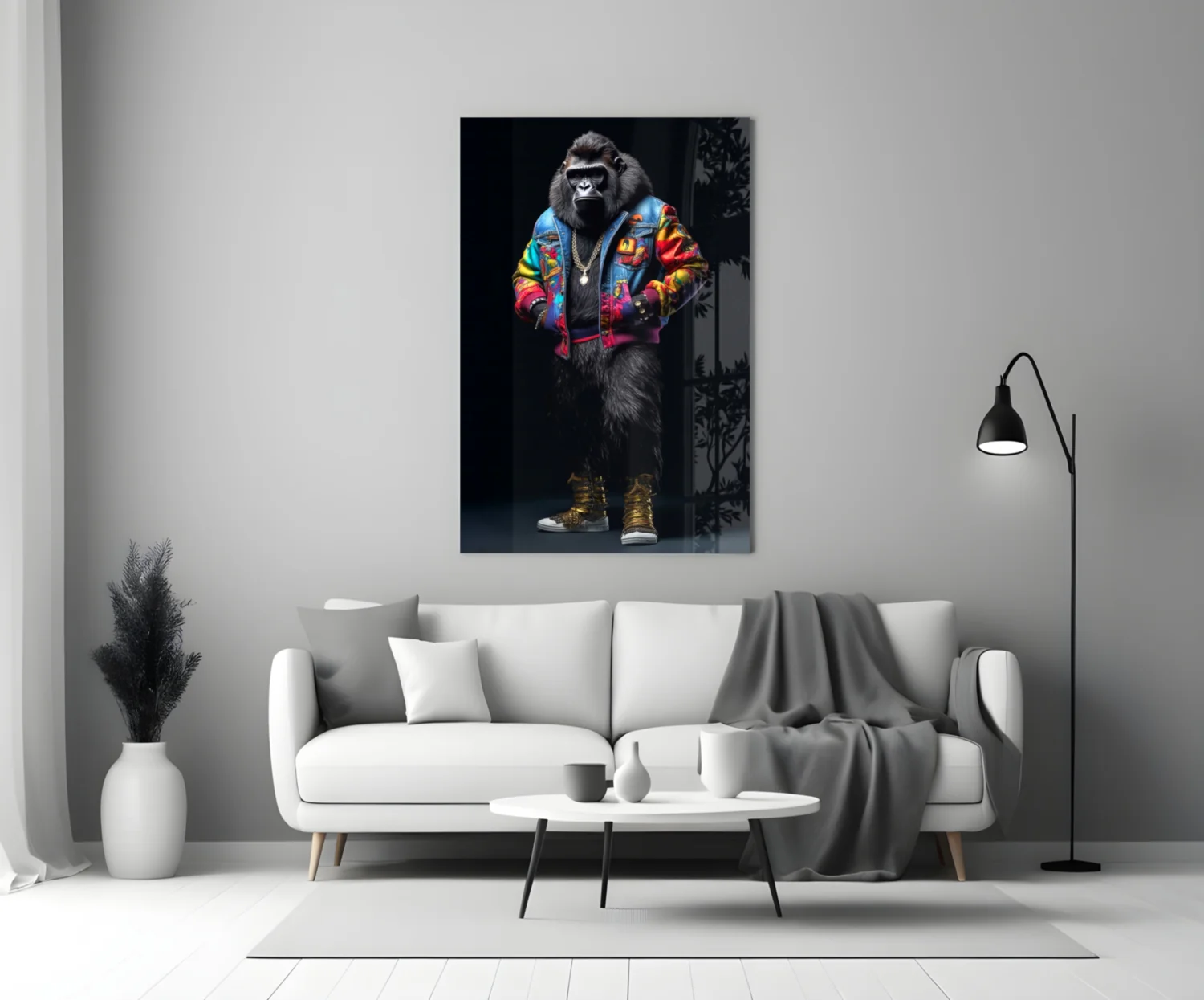 Gorilla Bro Glass Wall Art|| Designer's Collection - Image 4