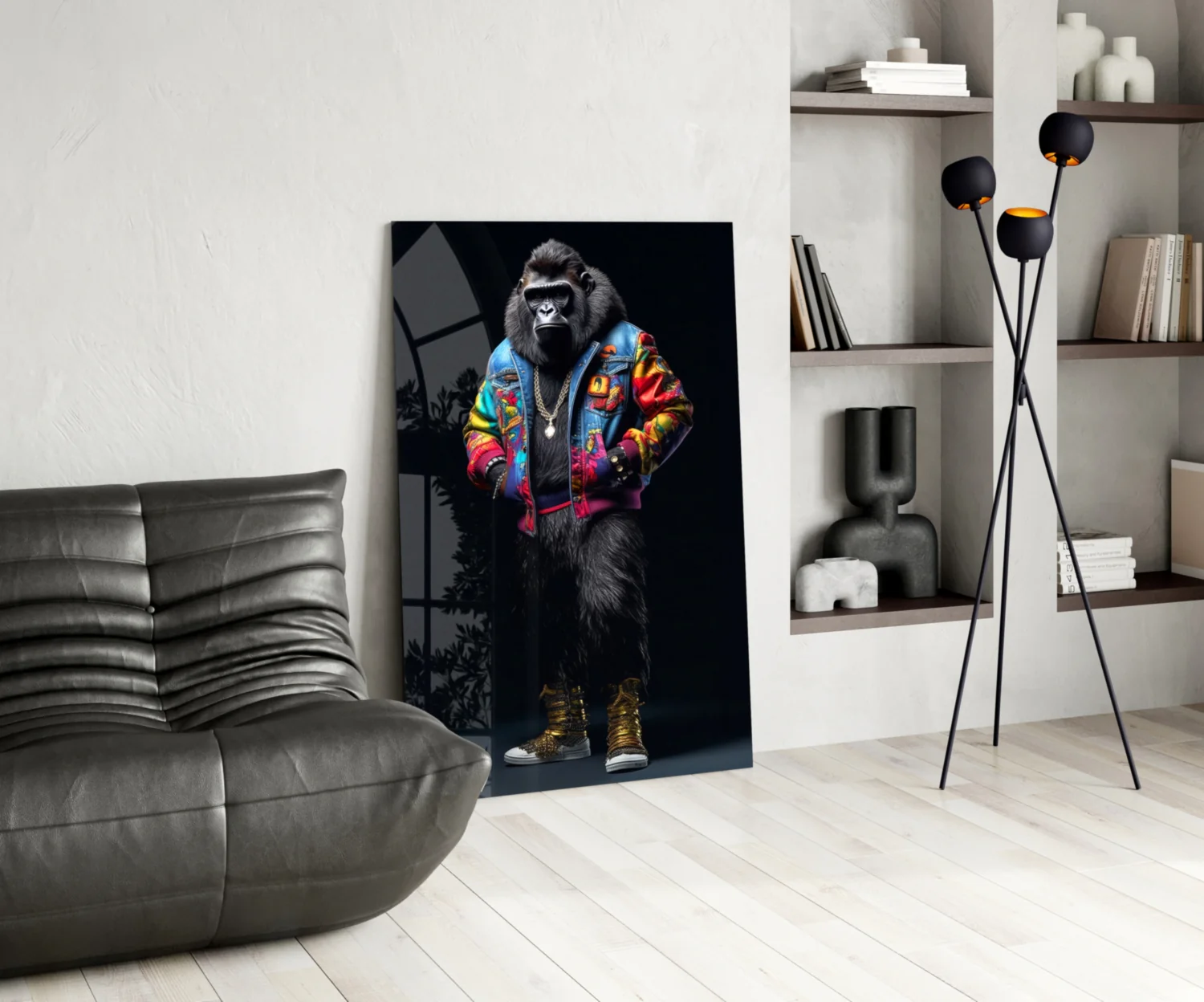 Gorilla Bro Glass Wall Art|| Designer's Collection - Image 6