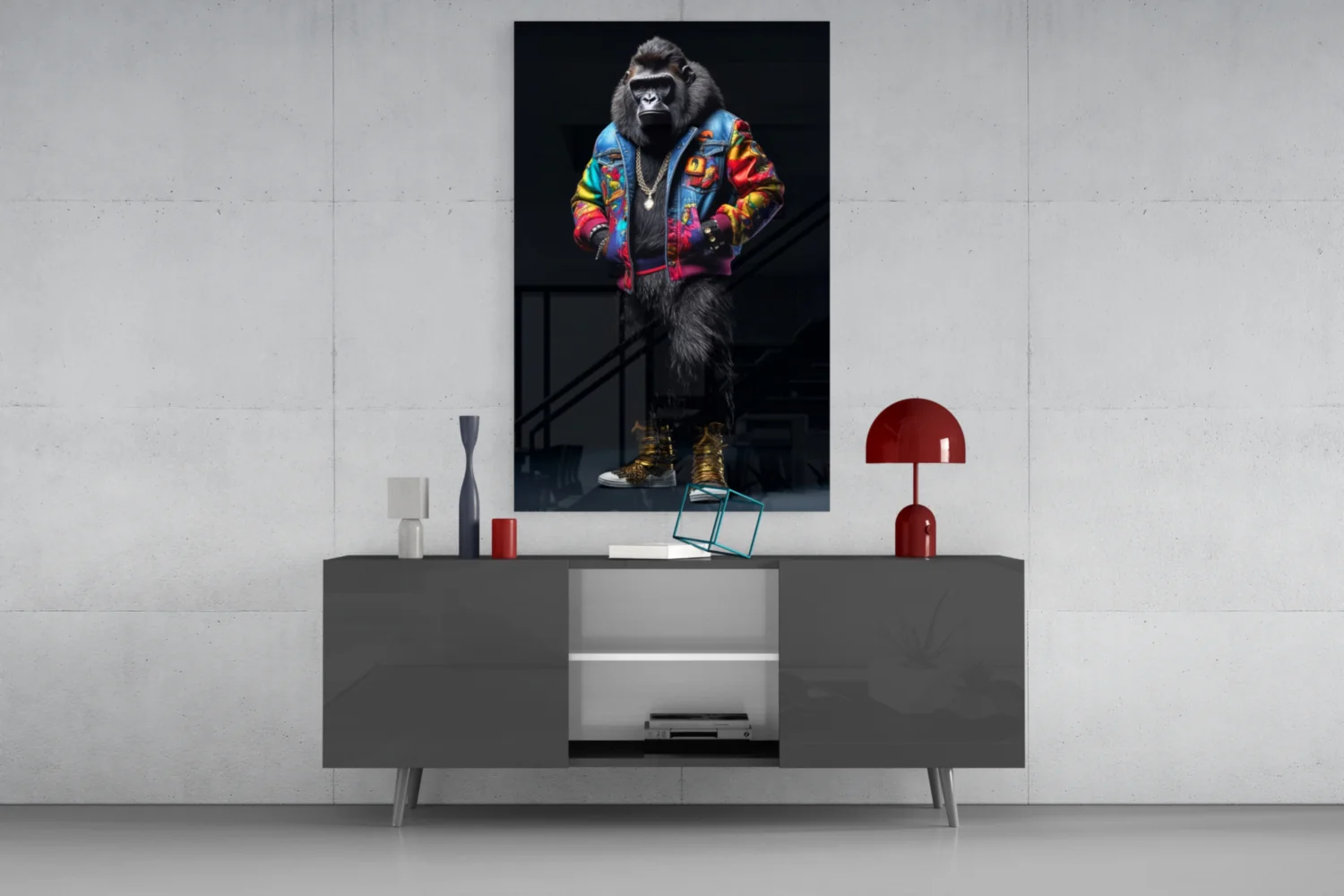 Gorilla Bro Glass Wall Art|| Designer's Collection - Image 9