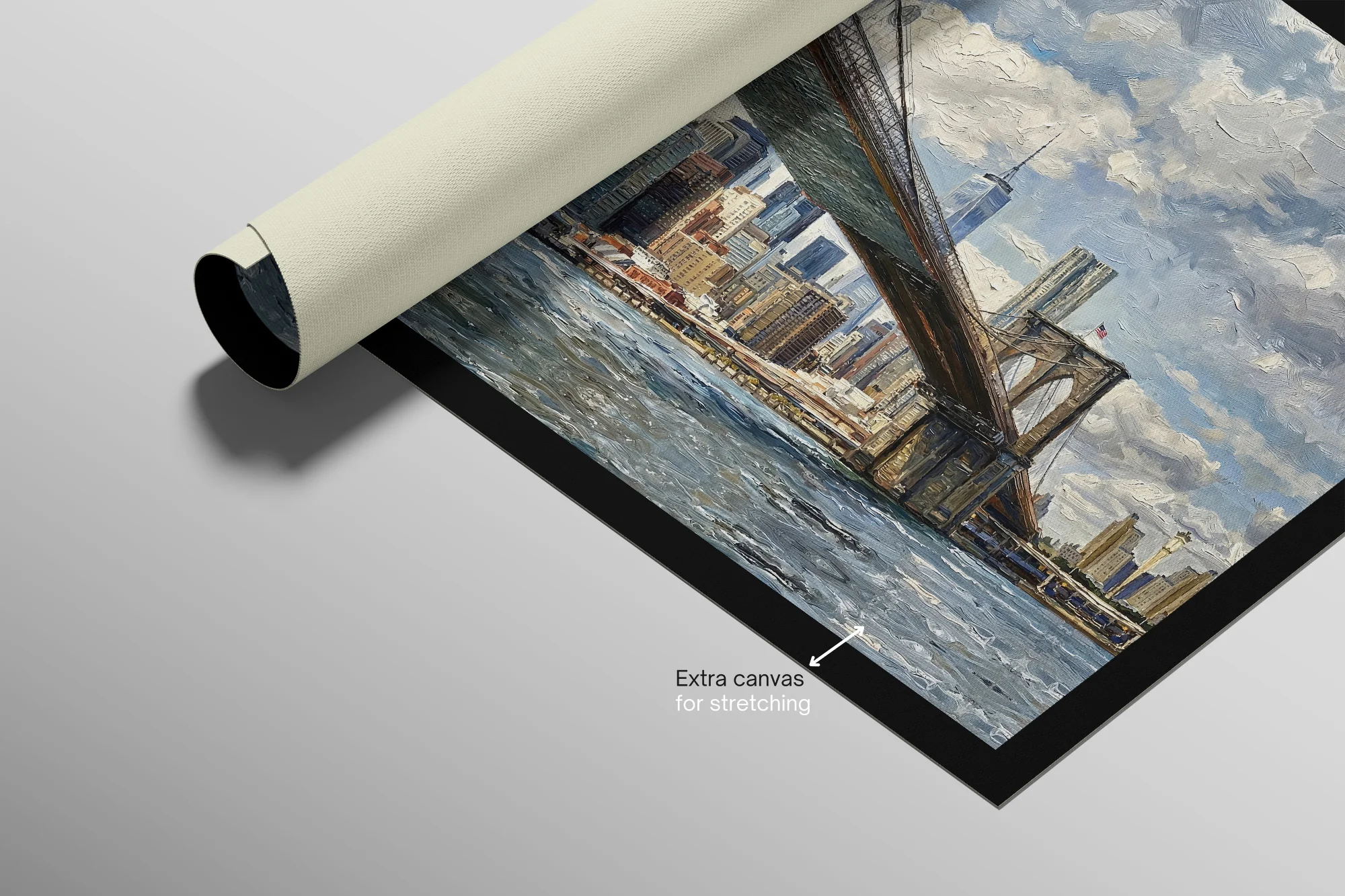 Metropolis’s Golden Gateway: Brooklyn Bridge — 3D Haptic Embossed High-Gloss Luxury Wall Art - Image 11